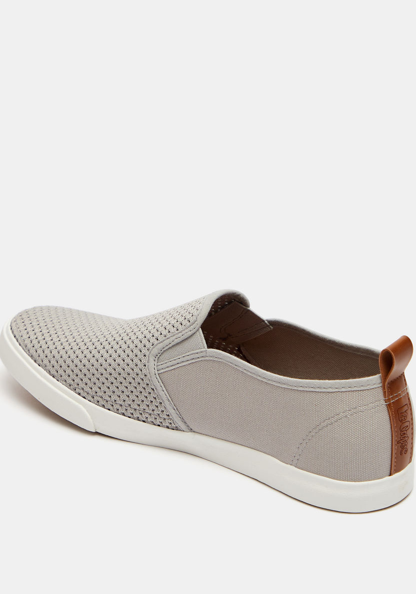 Lee Cooper Men's Textured Slip-On Low-Ankle Sneakers Shoes-Men%27s Sneakers-image-3