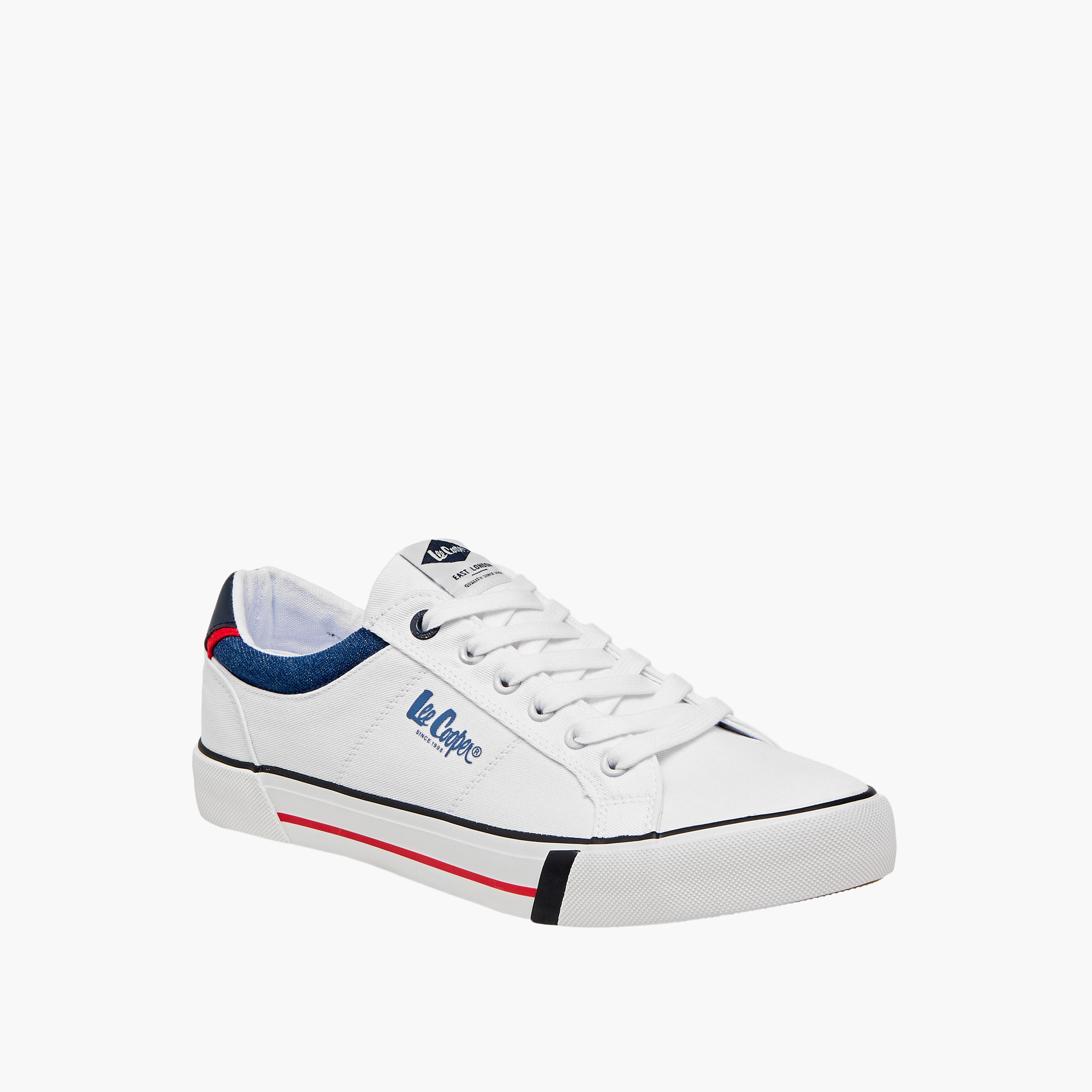 حذاء سنيكرز بتفاصيل شعار ورباط إغلاق للرجال من لي كوبر-men-shoes-sneakers-image-2