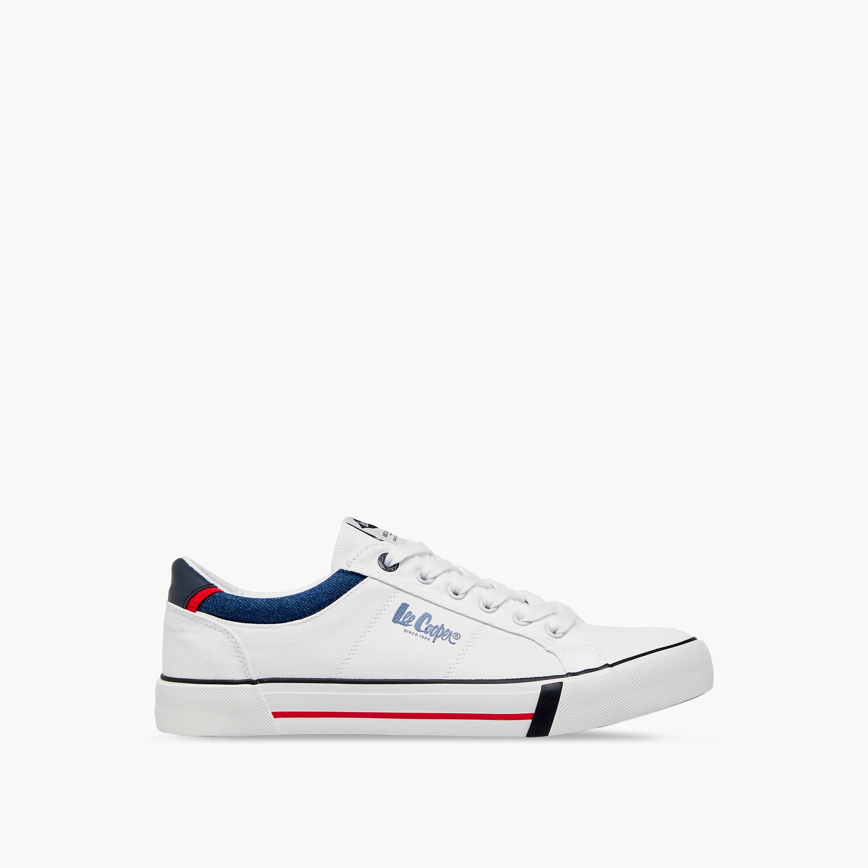حذاء سنيكرز بتفاصيل شعار ورباط إغلاق للرجال من لي كوبر-men-shoes-sneakers-image-3