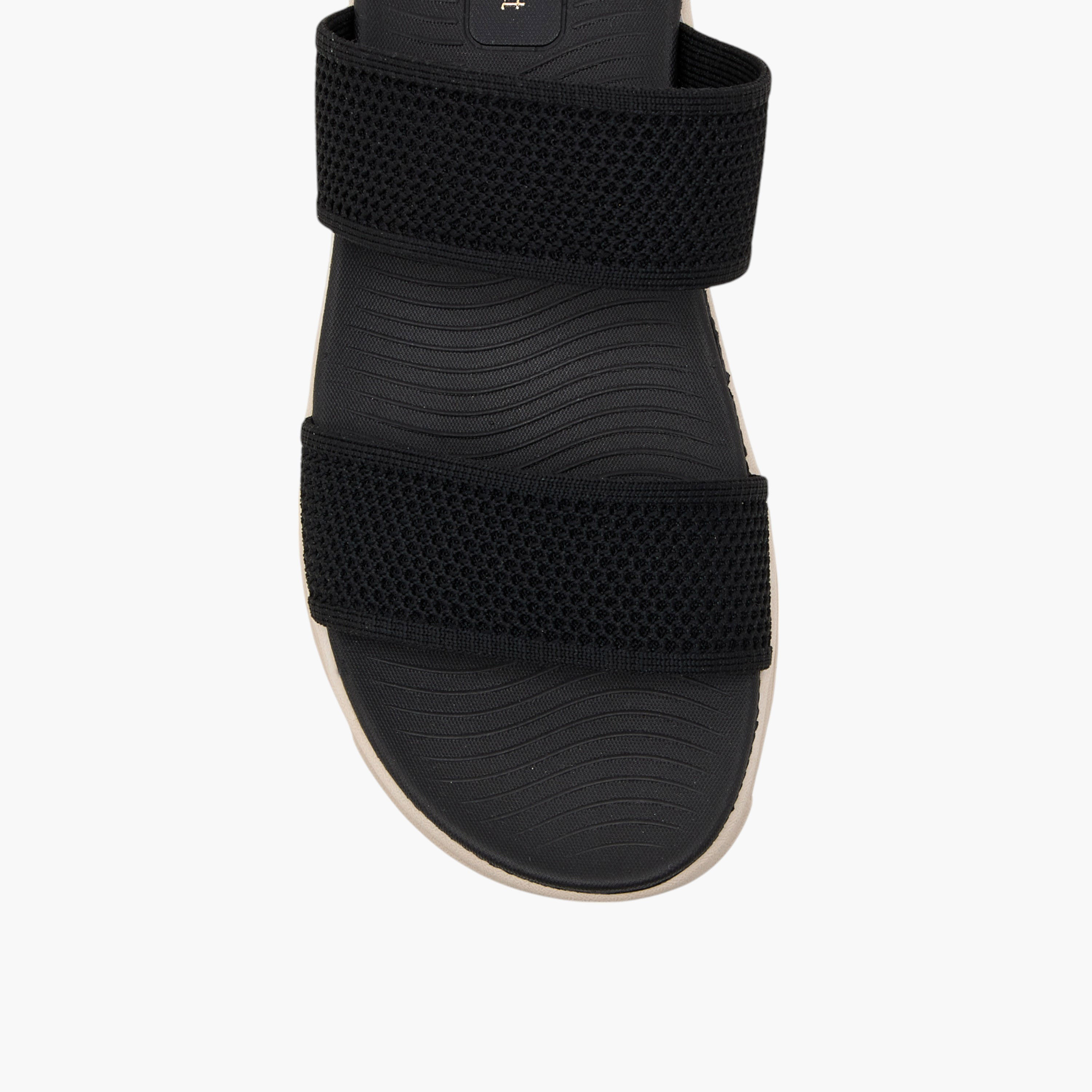 Le Confort Textured Slip-On Comfort Sandals with Platform Heels-women-shoes-sandals-heeled-image-4