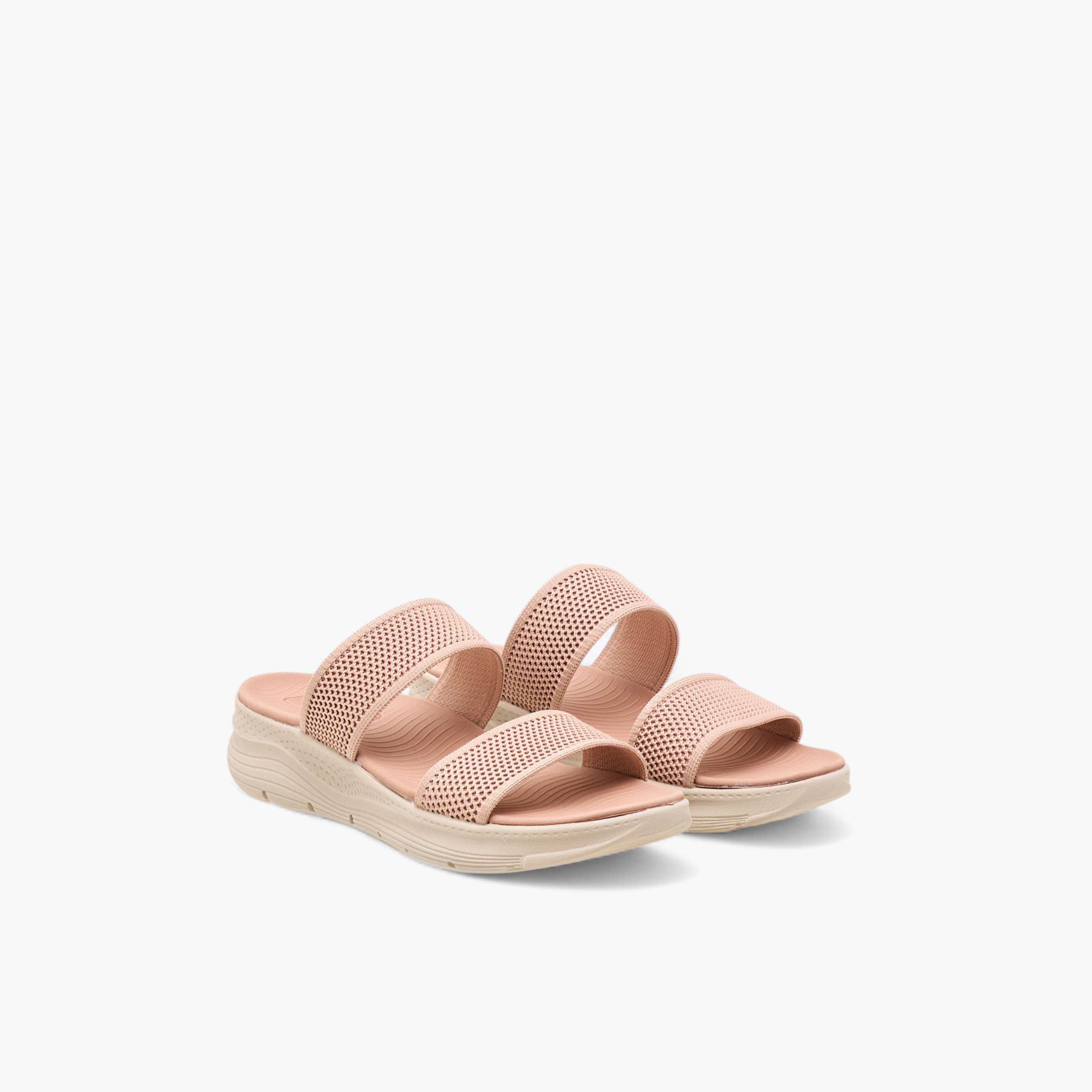 صندل مريح سهل الارتداء بارز الملس بكعب بلاتفورم من لو كونفورت-women-shoes-sandals-heeled-image-1