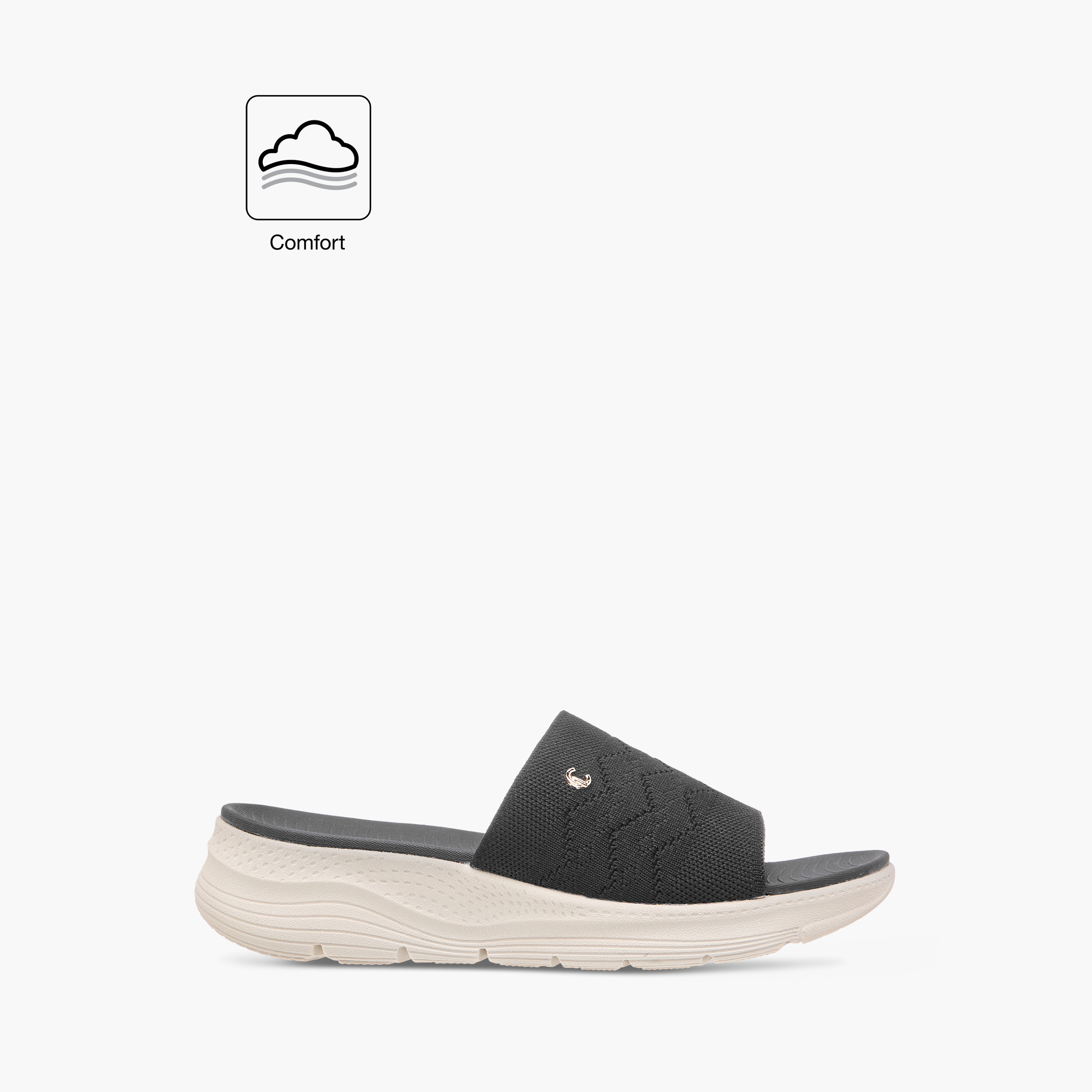 Le Confort Textured Slip-On Comfort Sandals-women-shoes-flats-sandals-image-2