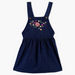 Juniors Embroidered Dungaree Dress-Dresses%2C Gowns and Frocks-thumbnail-0