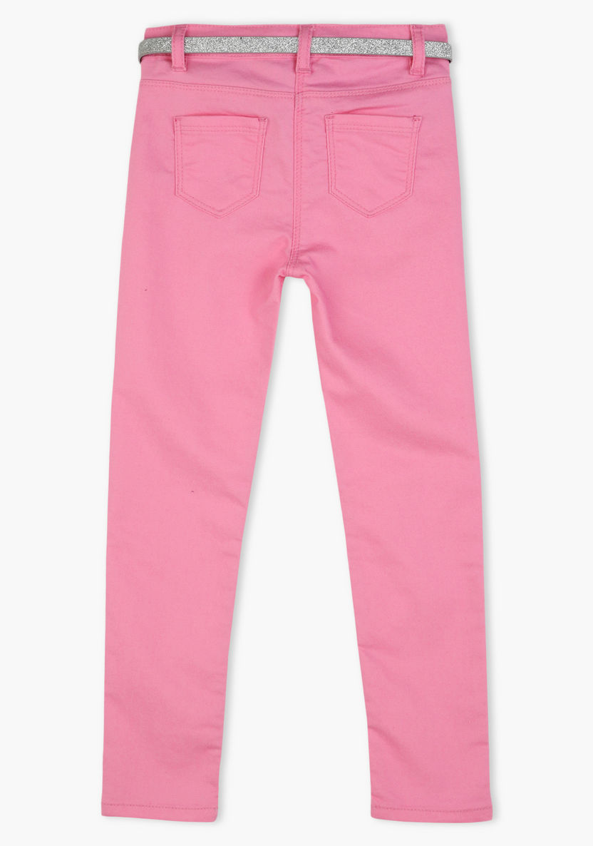 Juniors Full Length Jeans with Button Closure-Jeans and Jeggings-image-1