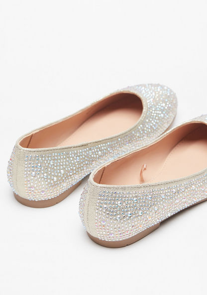 Little Missy Embellished Slip-On Round Toe Ballerina Shoes-Girl%27s Ballerinas-image-2