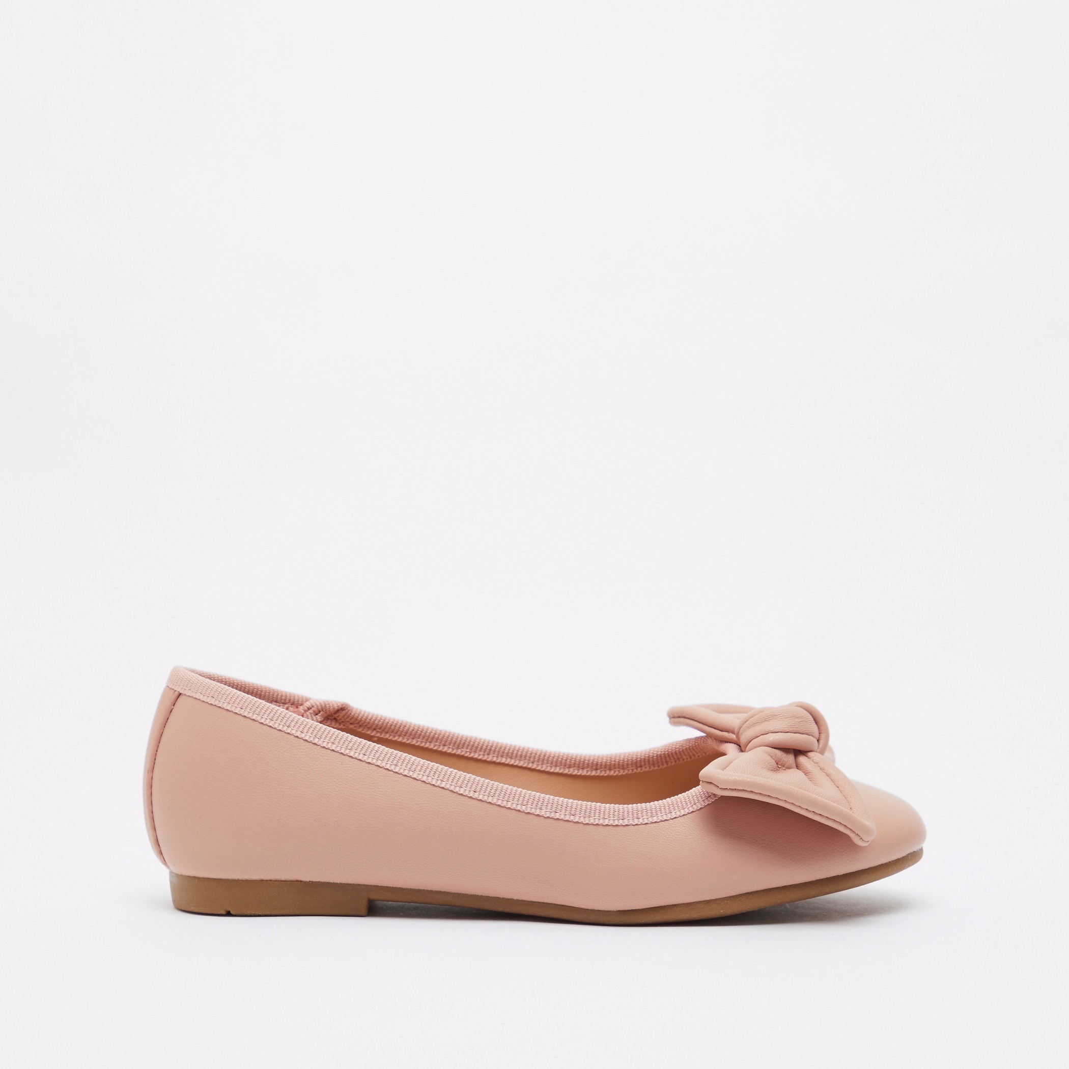 حذاء باليرينا بمقدمة مستديرة وفيونكة من ليتل ميسي-girls-shoes-ballerinas-image-3