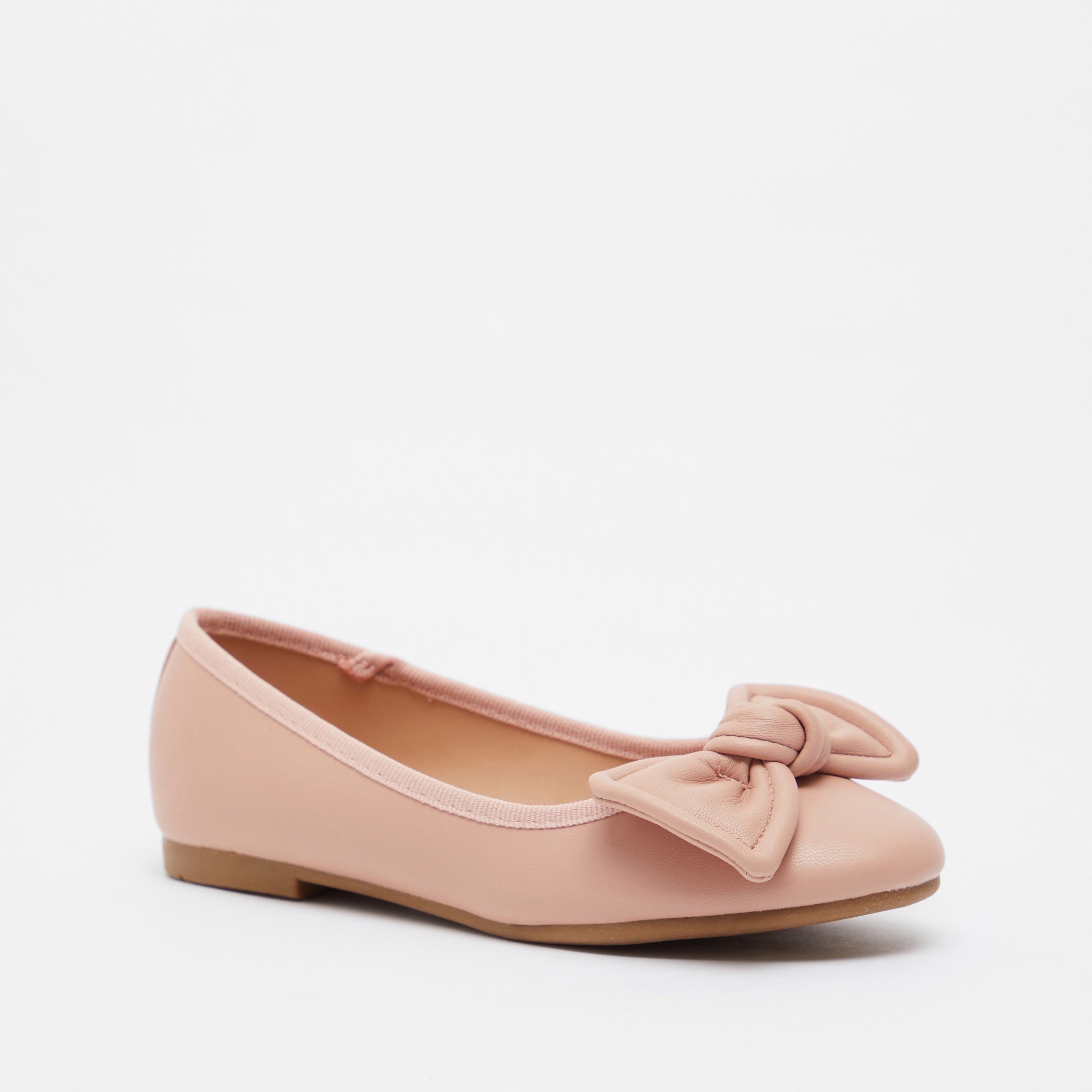 حذاء باليرينا بمقدمة مستديرة وفيونكة من ليتل ميسي-girls-shoes-ballerinas-image-1