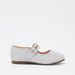Textured Mary Jane Ballerinas with Buckle Closure-Girl%27s Casual Shoes-thumbnailMobile-0