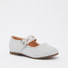 Textured Mary Jane Ballerinas with Buckle Closure-Girl%27s Casual Shoes-thumbnailMobile-1