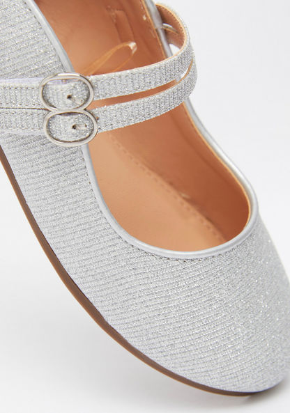 Textured Mary Jane Shoes with Buckle Closure-Girl%27s Casual Shoes-image-3