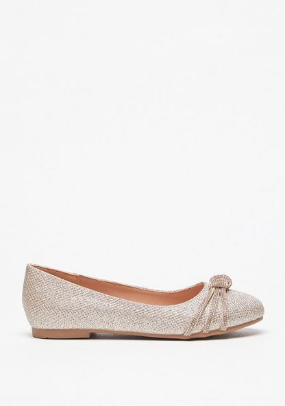 Little Missy Embellished Slip-On Round Toe Ballerina Shoes-Girl%27s Ballerinas-image-0