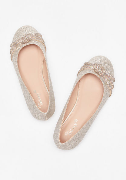 Little Missy Embellished Slip-On Round Toe Ballerina Shoes-Girl%27s Ballerinas-image-1