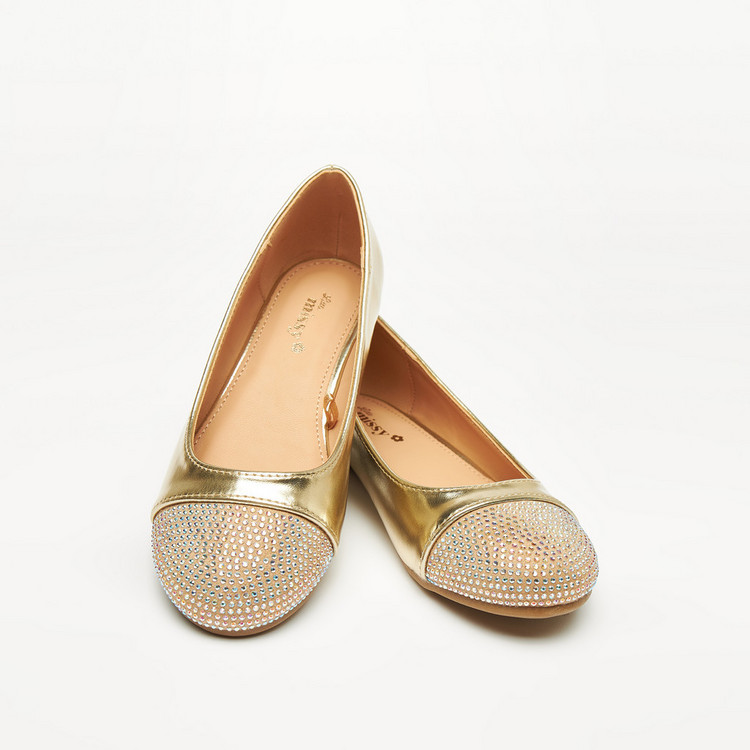 Little Missy Embellished Slip-On Ballerina Shoes