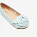 Little Missy Floral Accented Slip-On Ballerina Shoes-Girl%27s Ballerinas-thumbnail-4