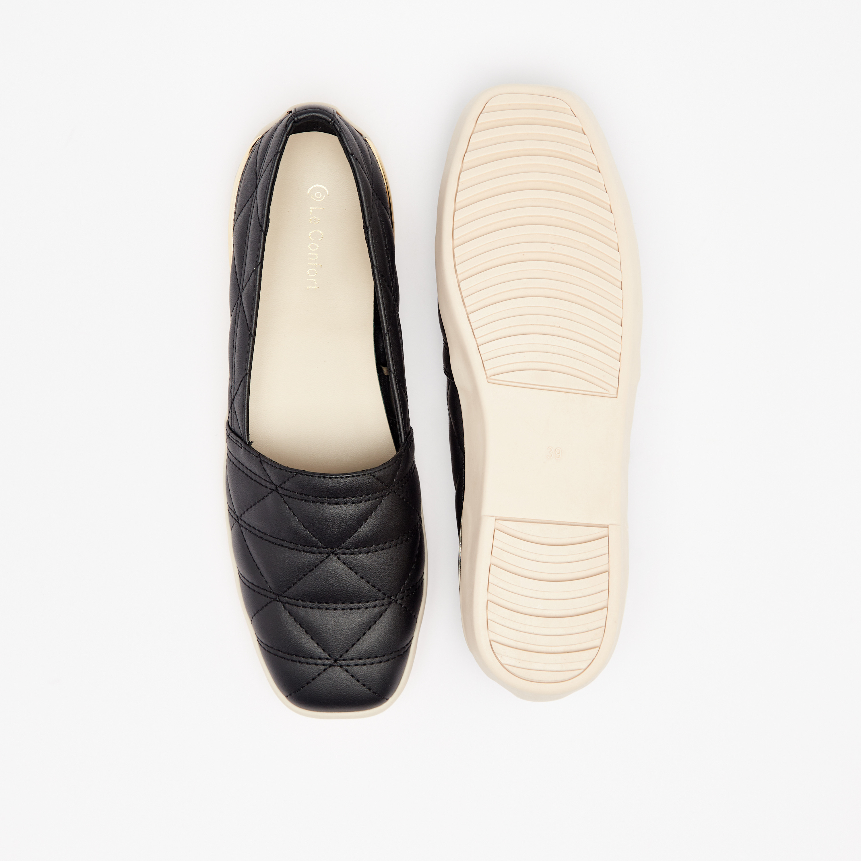 Womens sales quilted loafers