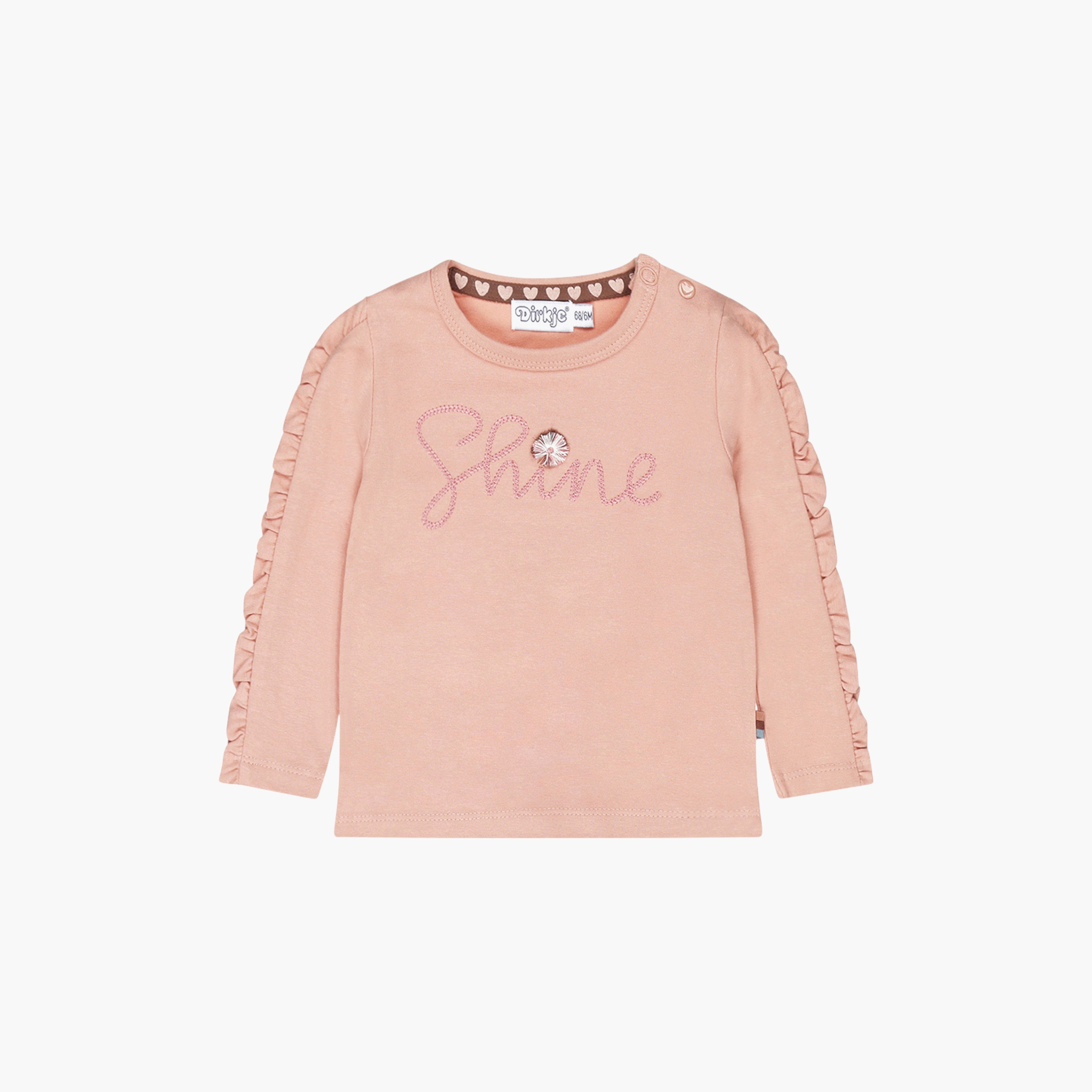  تي شيرت مطبوع بأكمام طويلة مع بنطلون قطعتين من ديركجي-girls-clothing-winterwear-setsandcoords-image-4