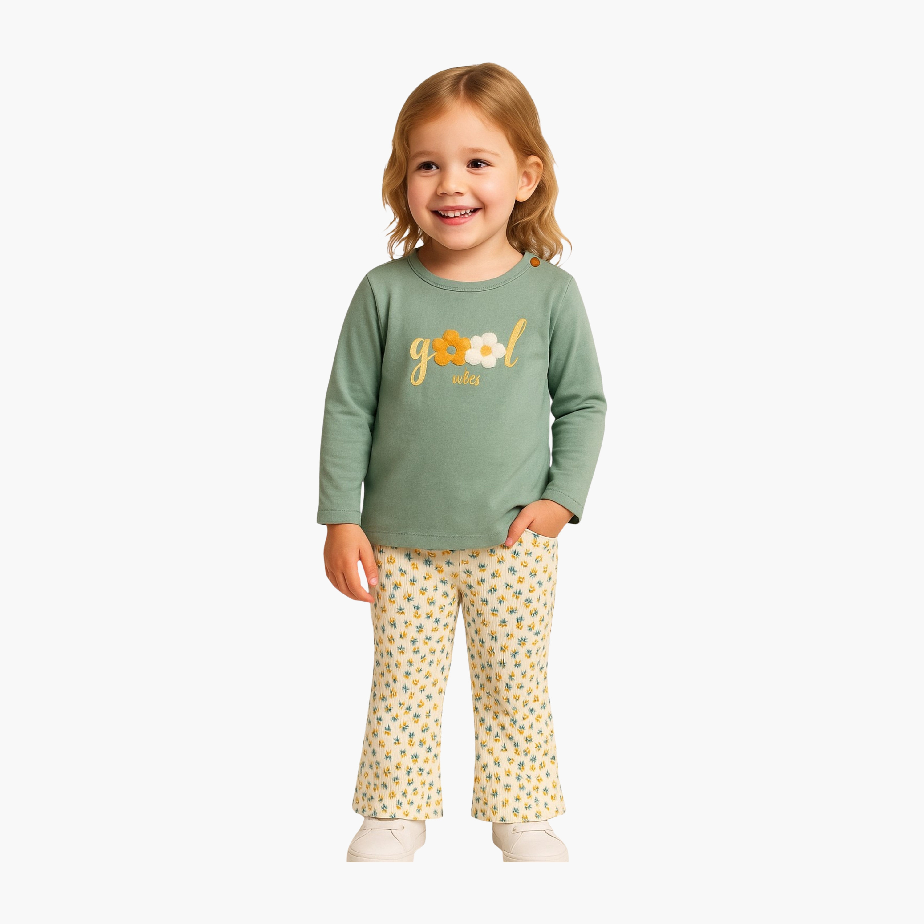 Dirkje 2-Piece Printed Long Sleeves T-Shirt with Pants-baby-girls-clothing-setsandcoords-image-1