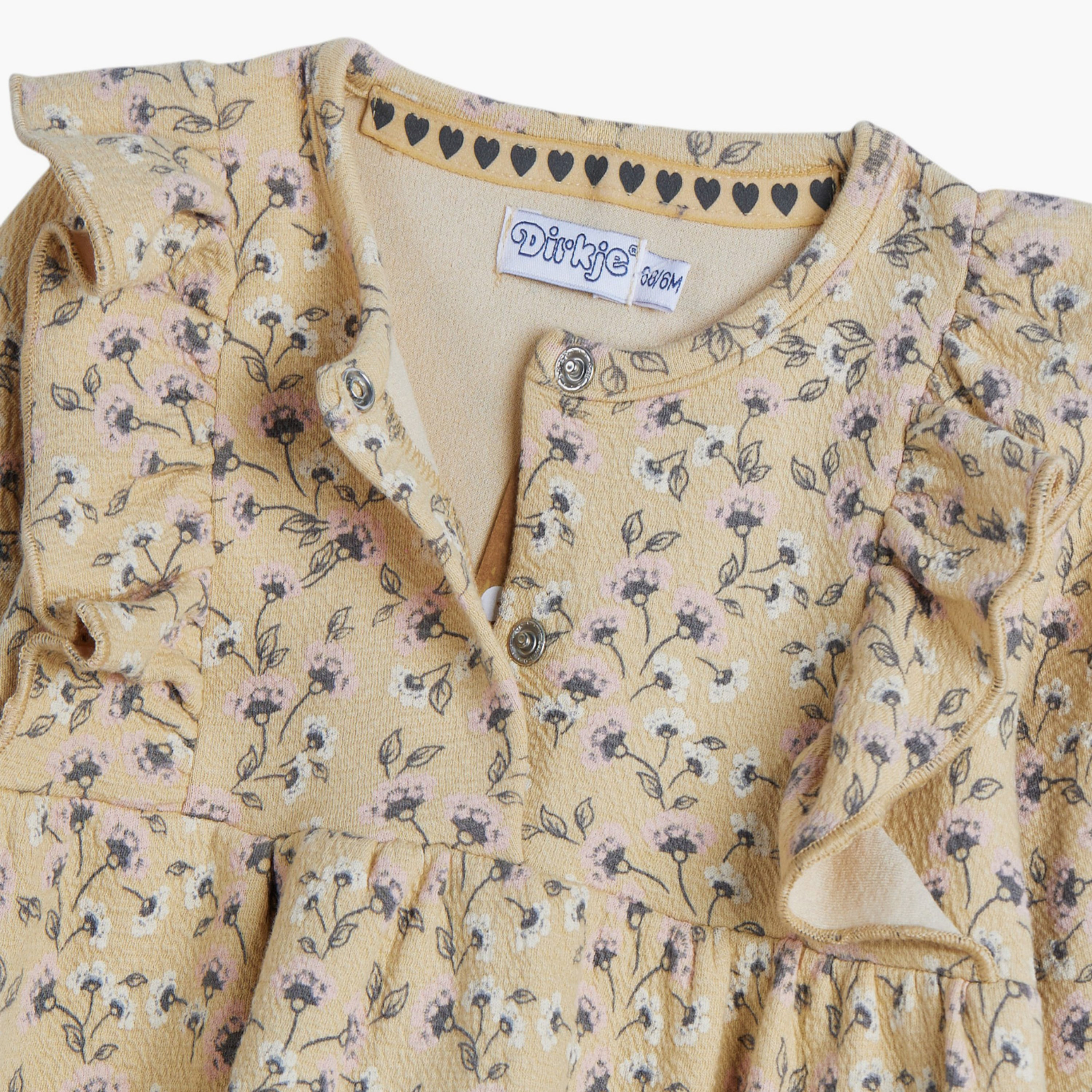 فستان بطبعة زهور بأكمام طويلة من ديركجي-girls-clothing-dressesandjumpsuits-image-6
