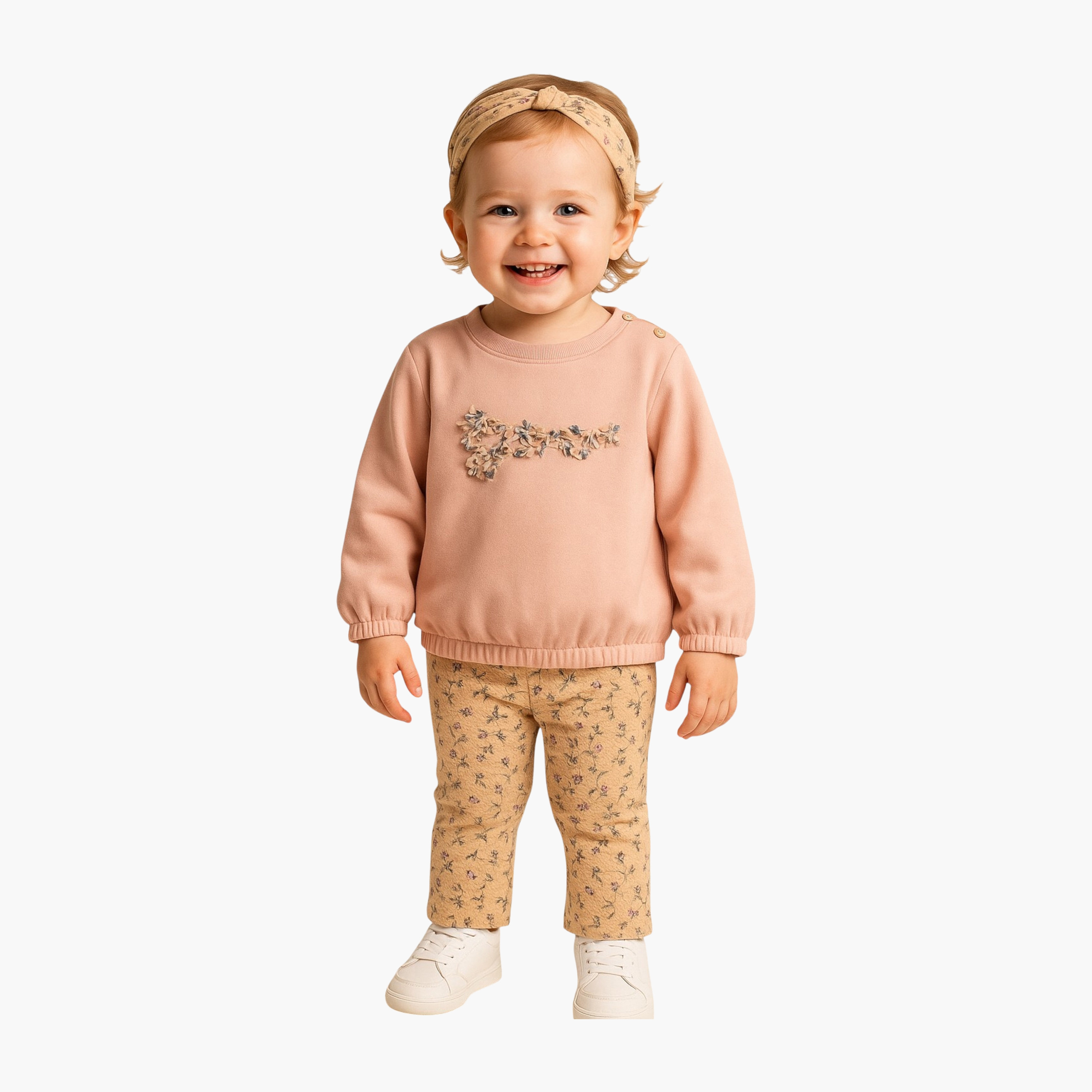 Dirkje 3-Piece Printed Long Sleeves Top, Pants with Hairband-baby-girls-clothing-setsandcoords-image-1