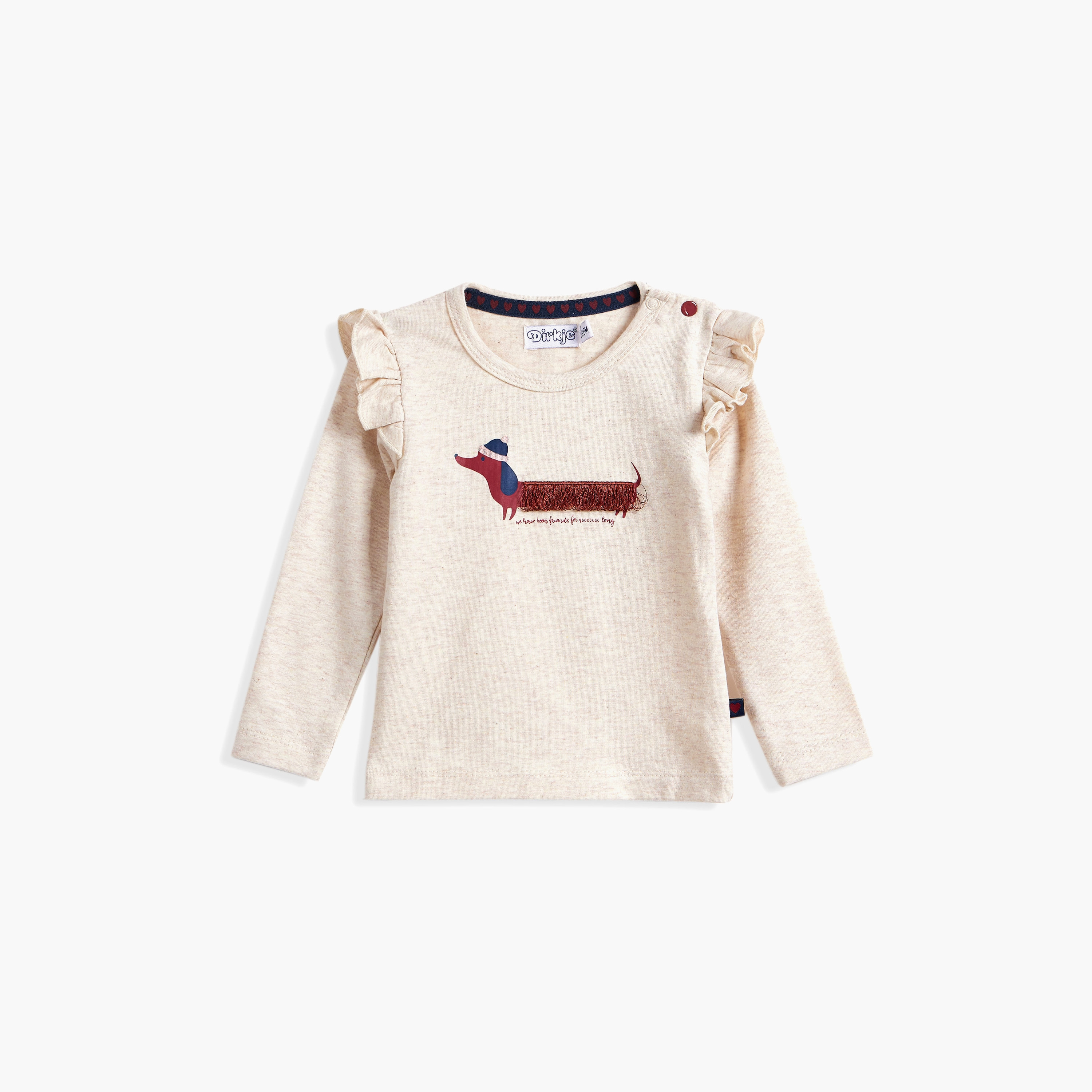  تي شيرت مطبوع بأكمام طويلة مع بنطلون قطعتين من ديركجي-girls-clothing-winterwear-setsandcoords-image-5