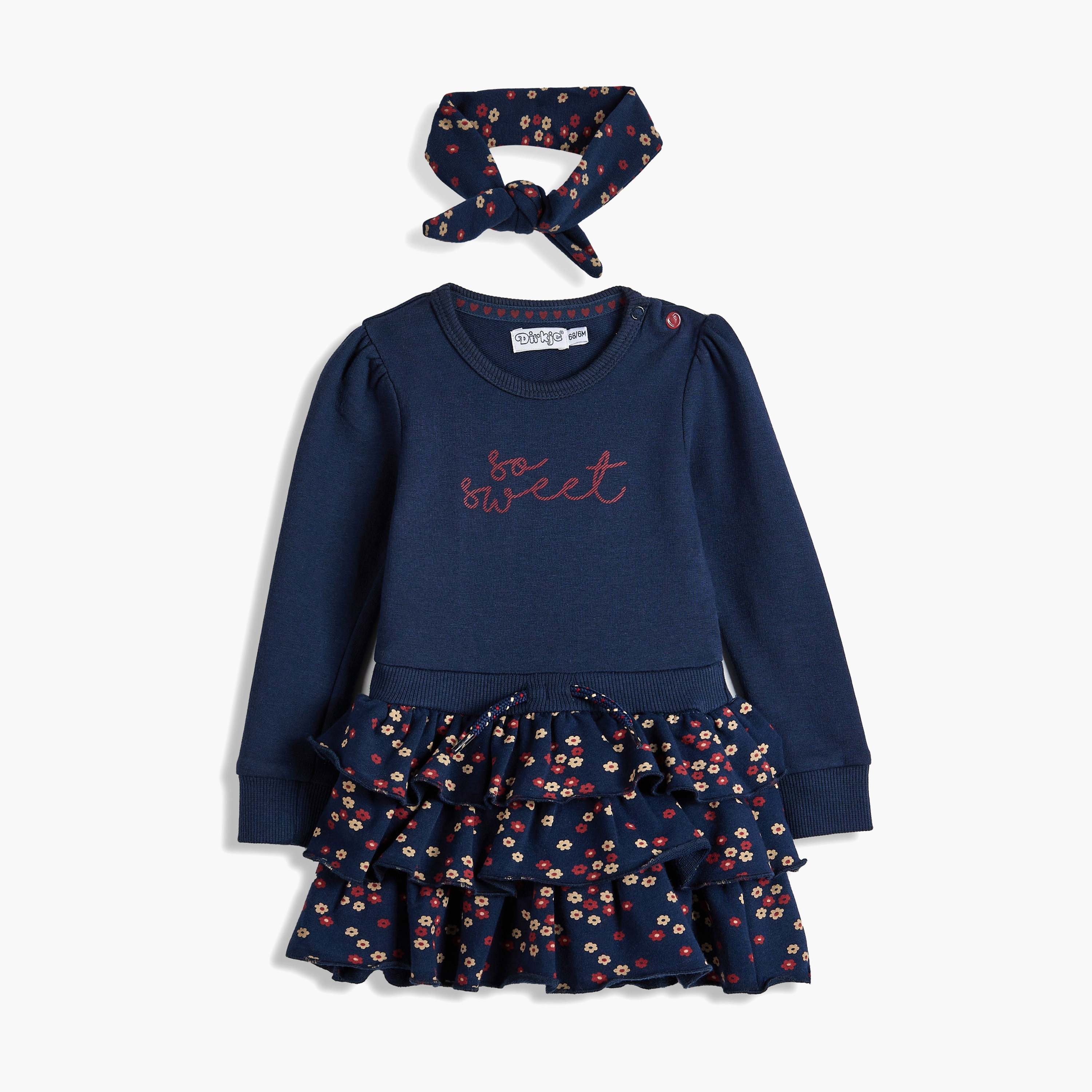 Dirkje 2-Piece Floral Printed Long Sleeves Dress with Hairband-girls-clothing-dressesandjumpsuits-image-3