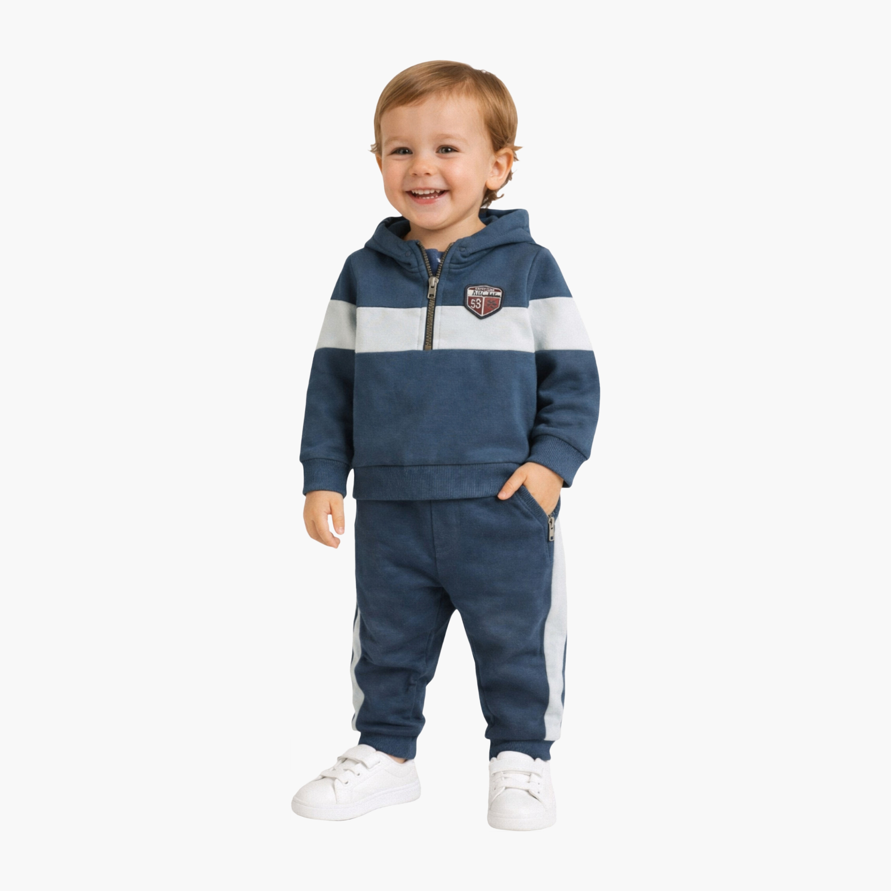 Dirkje 2-Piece Colour Blocked Long Sleeves Hoodie with Joggers-baby-boys-clothing-winterwear-setsandcoords-image-1