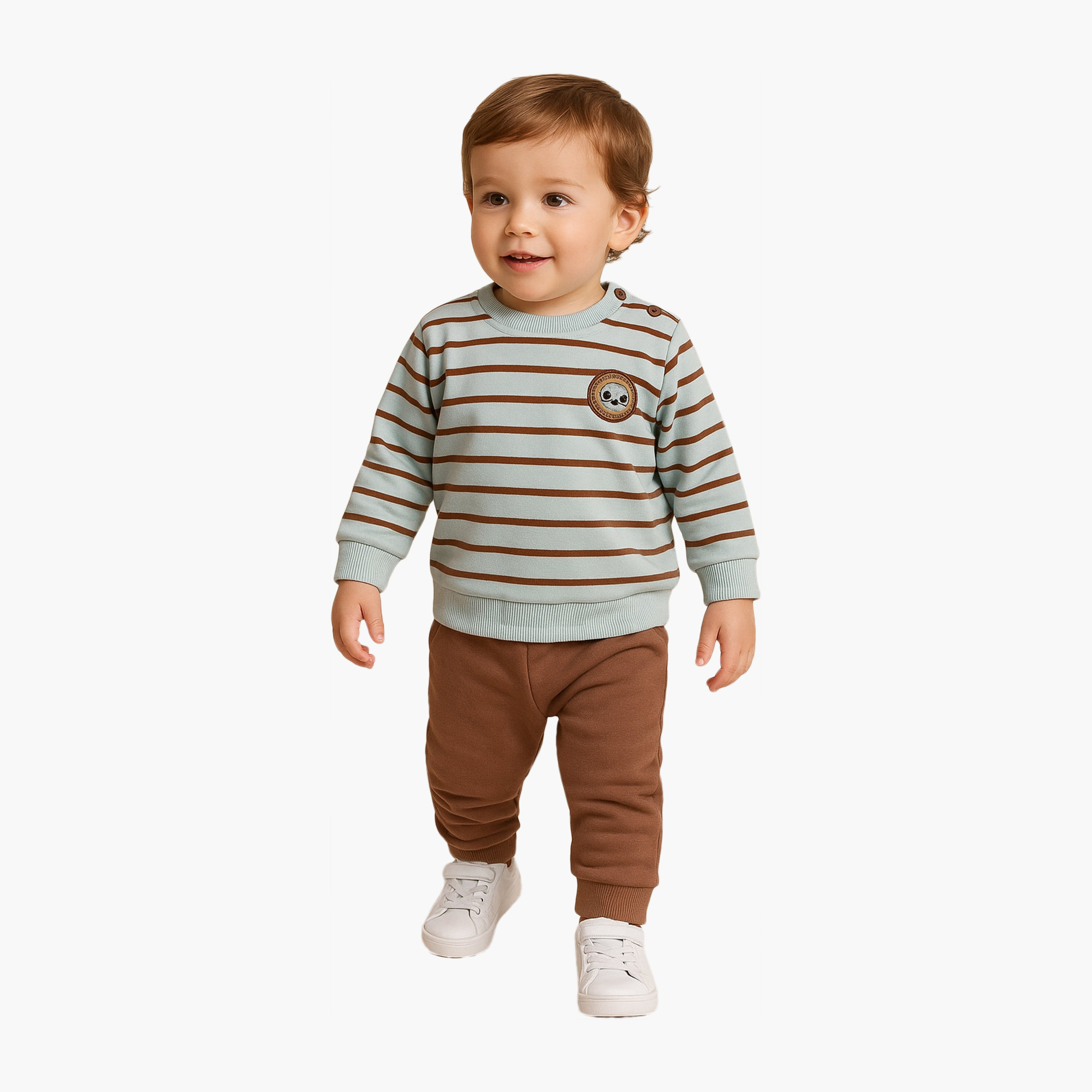 Dirkje 2-Piece Striped Long Sleeves Sweatshirt with Joggers-baby-boys-clothing-winterwear-setsandcoords-image-1