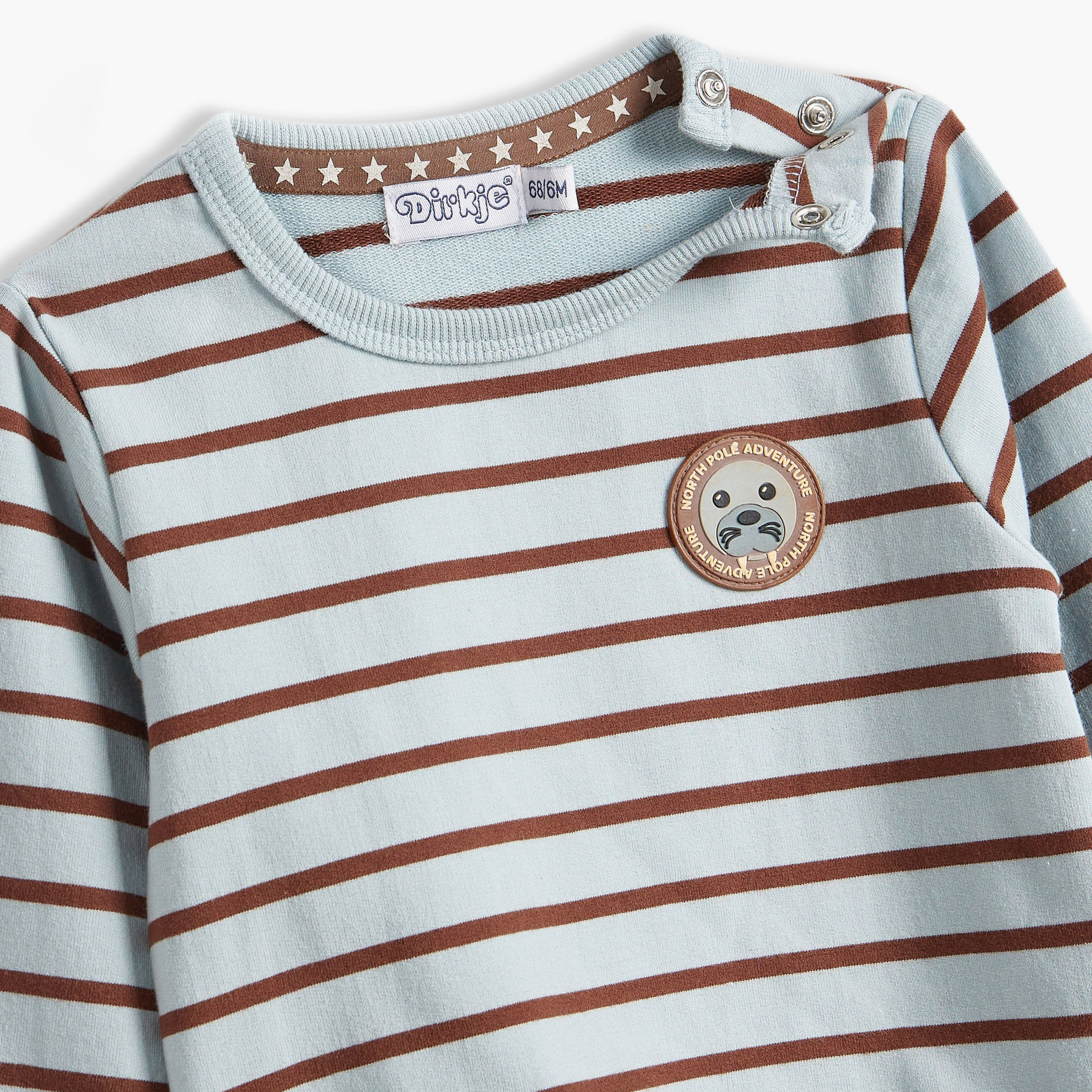 سويت شيرت مخطط بأكمام طويلة مع بنطال ركض قطعتين من ديركجي-baby-boys-clothing-winterwear-setsandcoords-image-7