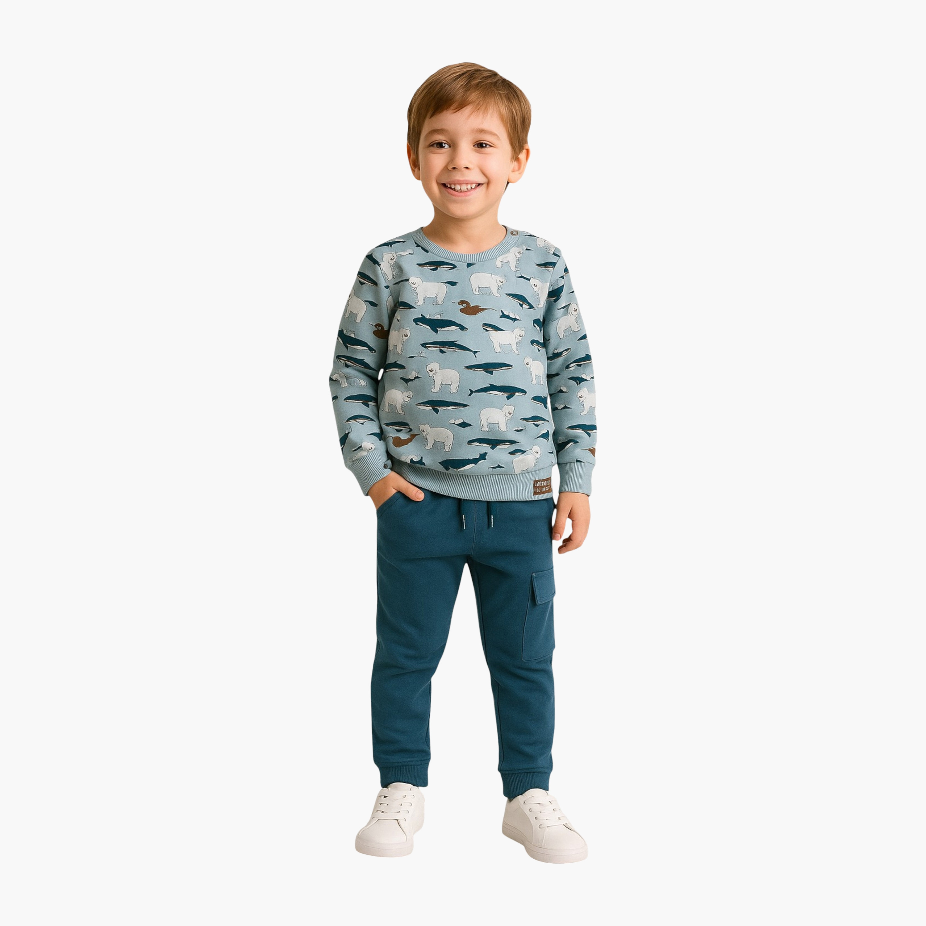 Dirkje 2-Piece Printed Long Sleeves Sweatshirt with Pants-baby-boys-clothing-winterwear-setsandcoords-image-1