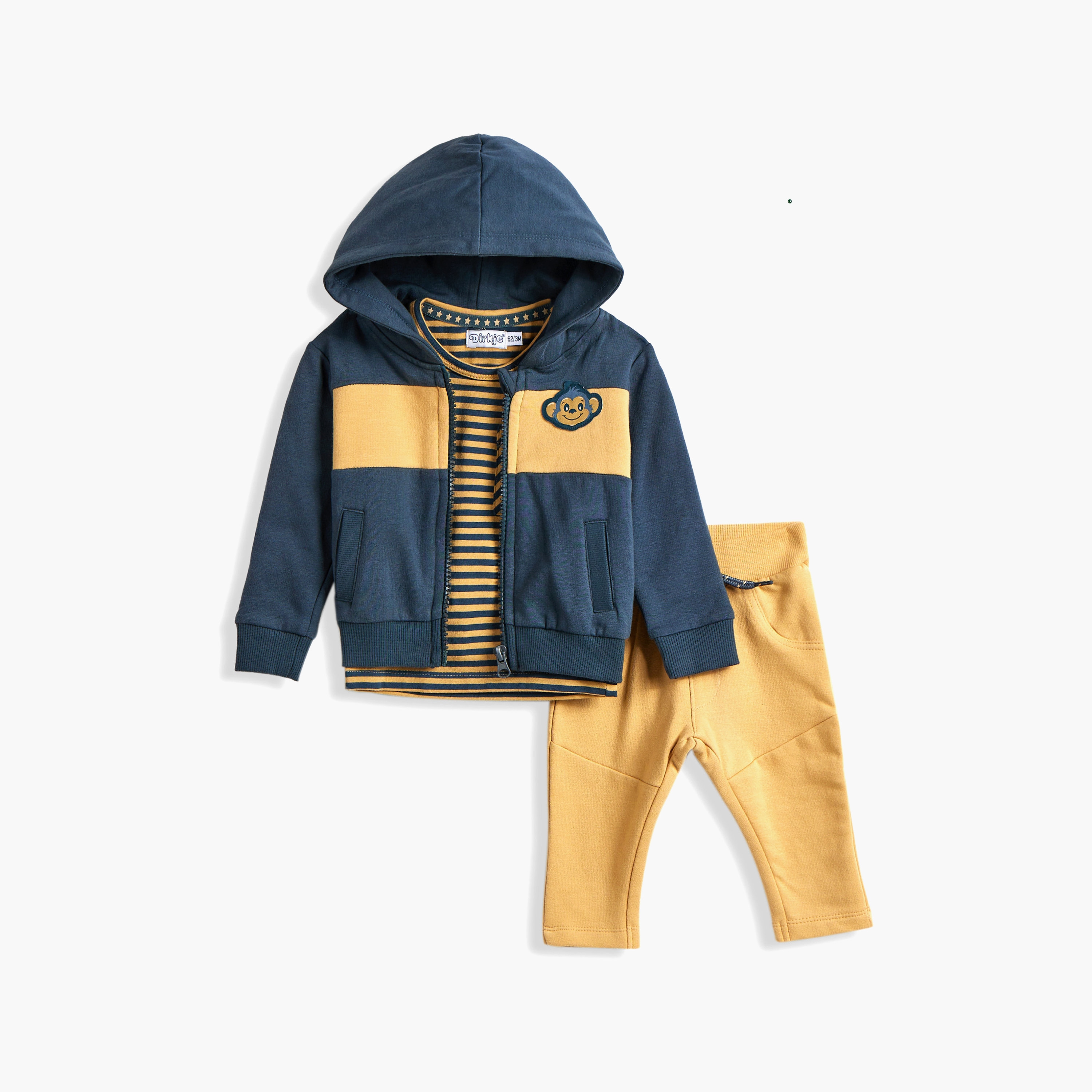 هودي مخطط بأكمام طويلة و تي شيرت وبنطلون 3 قطع من ديركجي-baby-boys-clothing-winterwear-setsandcoords-image-4