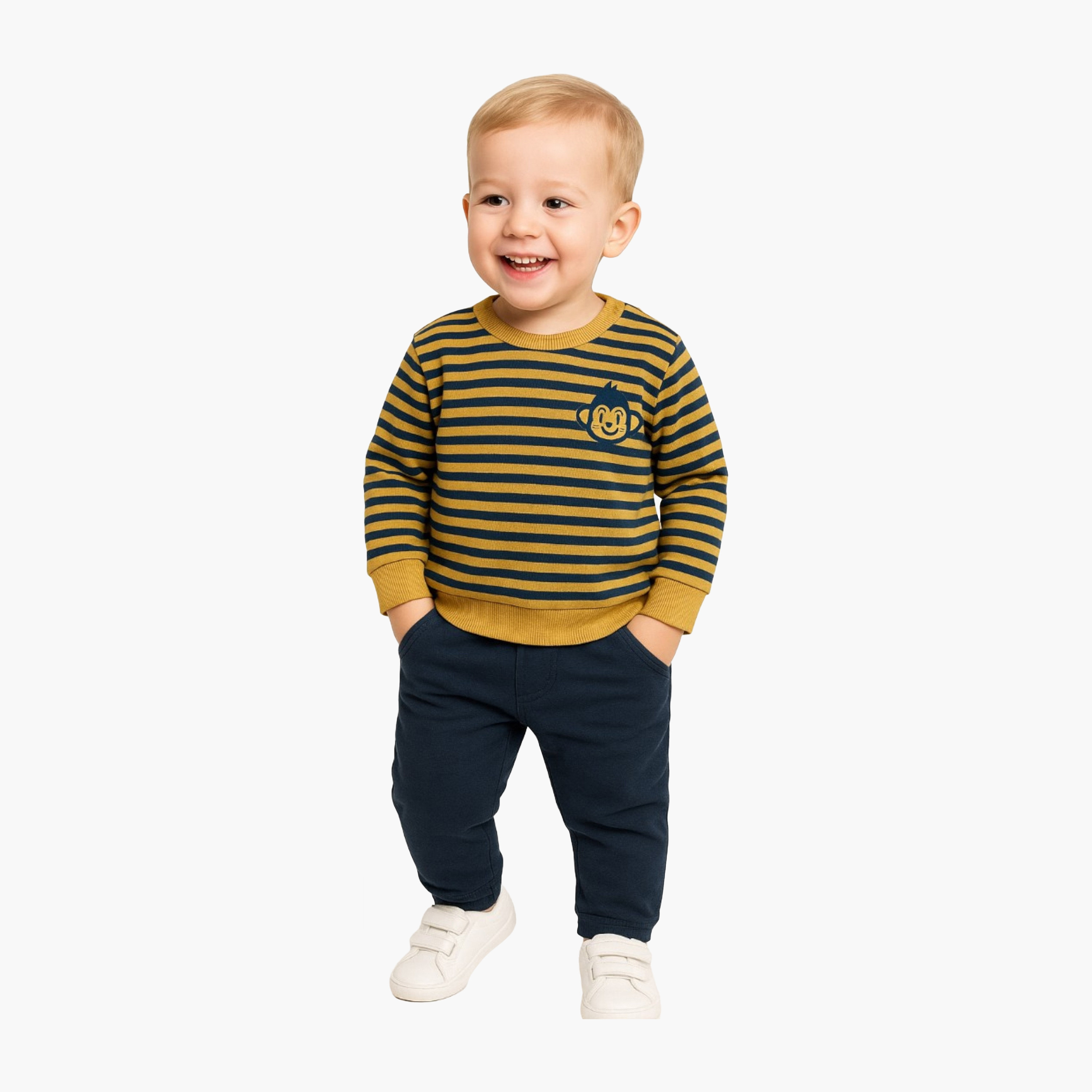 Dirkje 2-Piece Striped Long Sleeves Sweatshirt with Pants-baby-boys-clothing-winterwear-setsandcoords-image-1