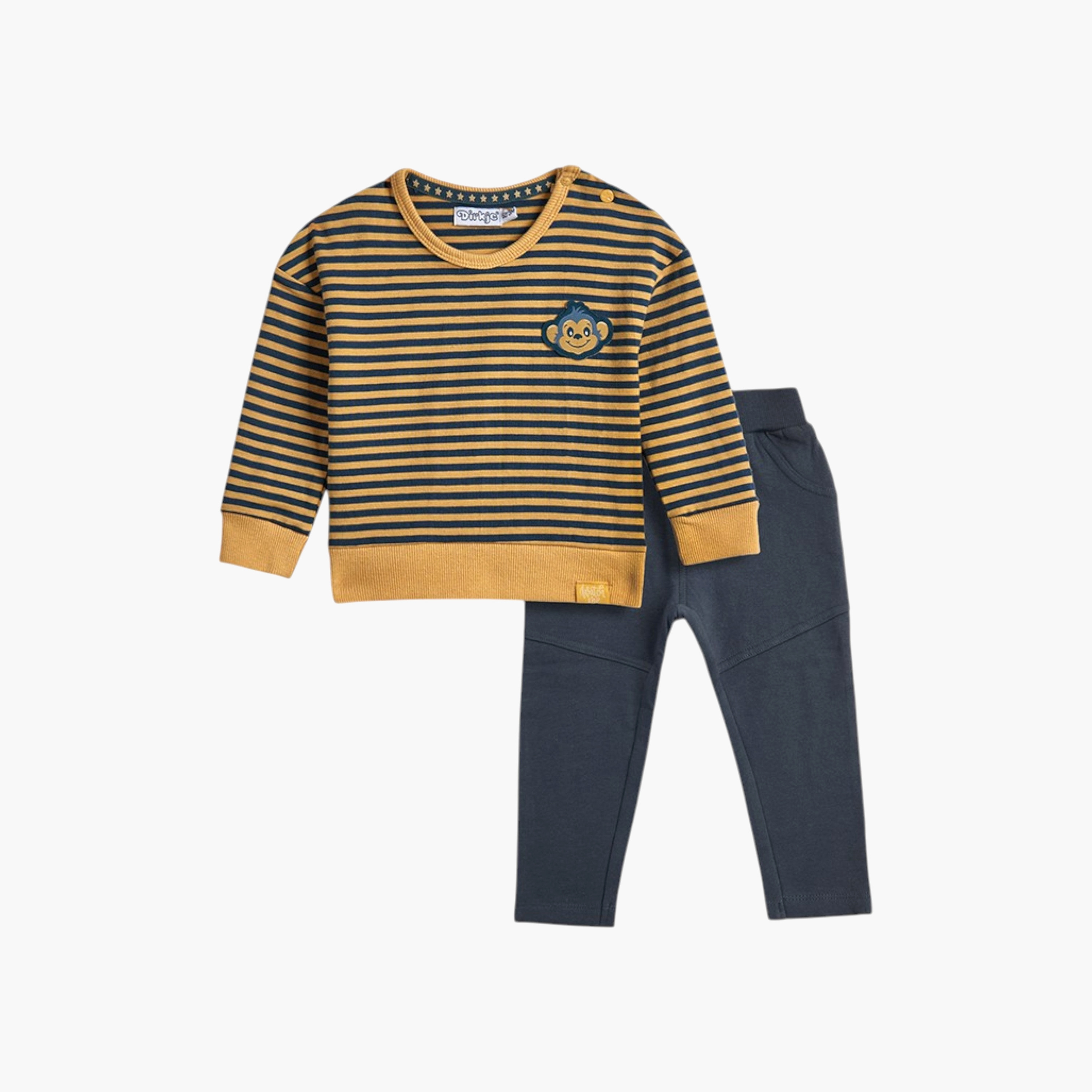 سويت شيرت مخطط بأكمام طويلة مع بنطلون قطعتين من ديركجي-baby-boys-clothing-winterwear-setsandcoords-image-3