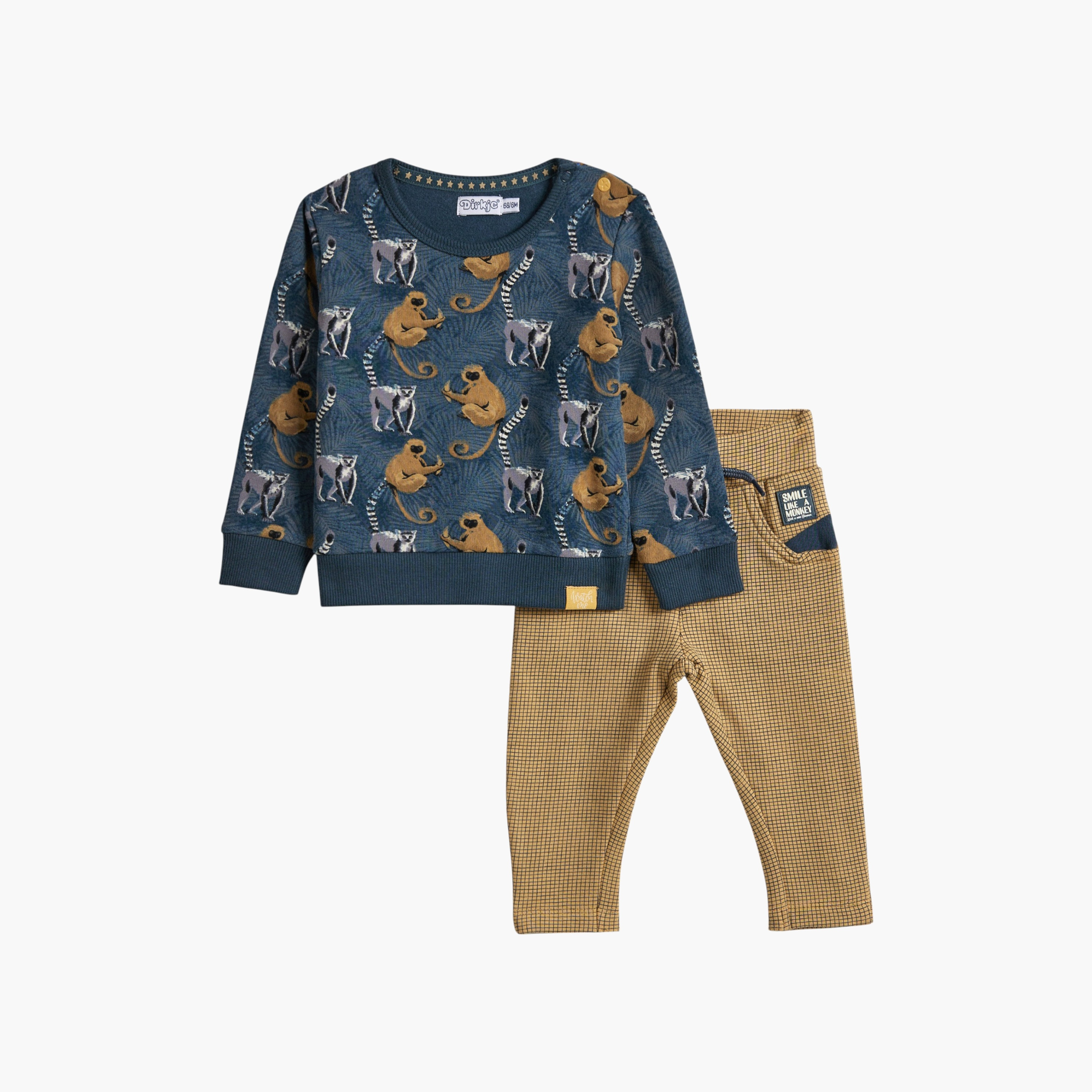 سويت شيرت مطبوع بأكمام طويلة وبنطلون قطعتين من ديركجي-cpkids-clothing-boys-winterwear-sets-image-2