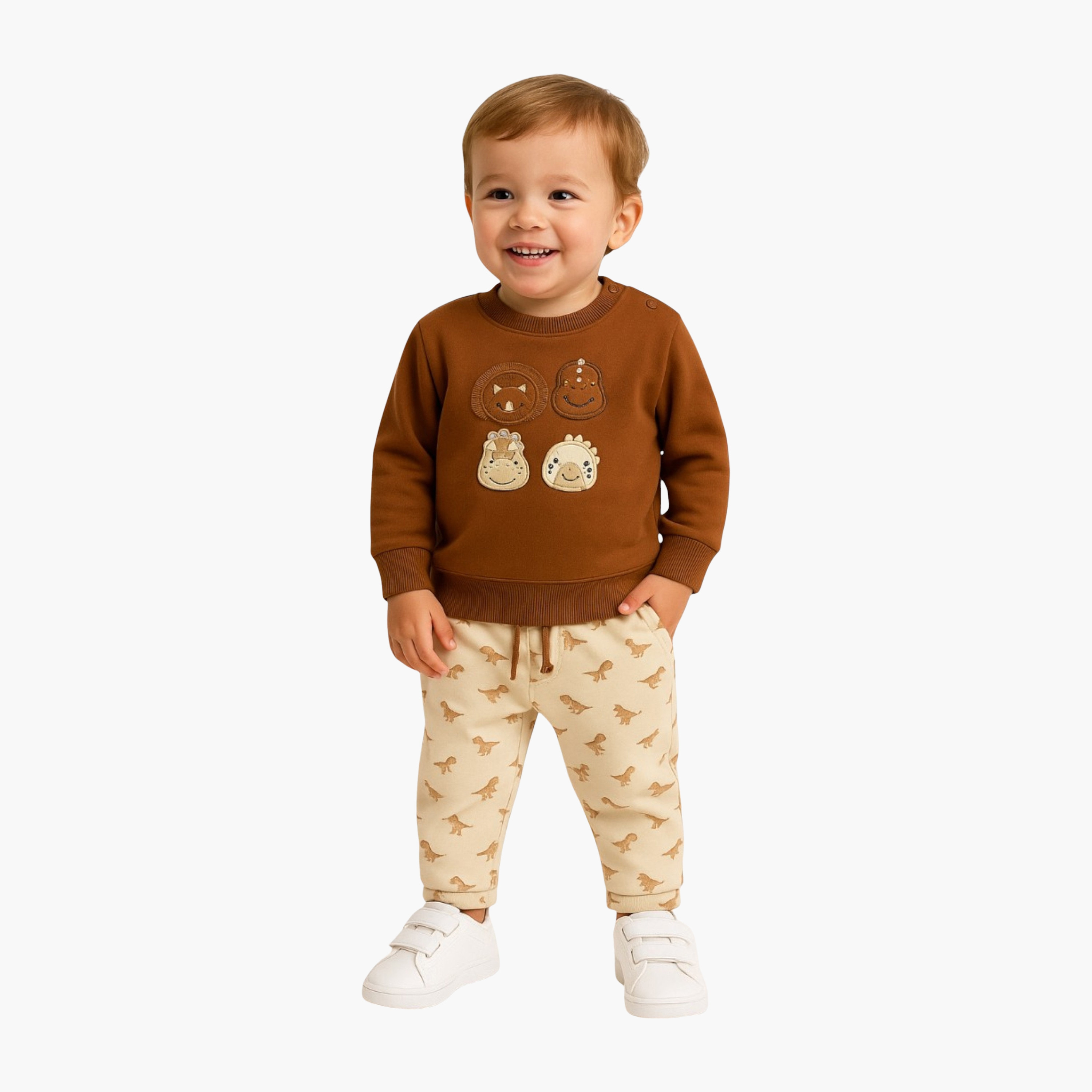 Dirkje 2-Piece Printed Long Sleeves Sweatshirt with Pants-baby-boys-clothing-winterwear-setsandcoords-image-1