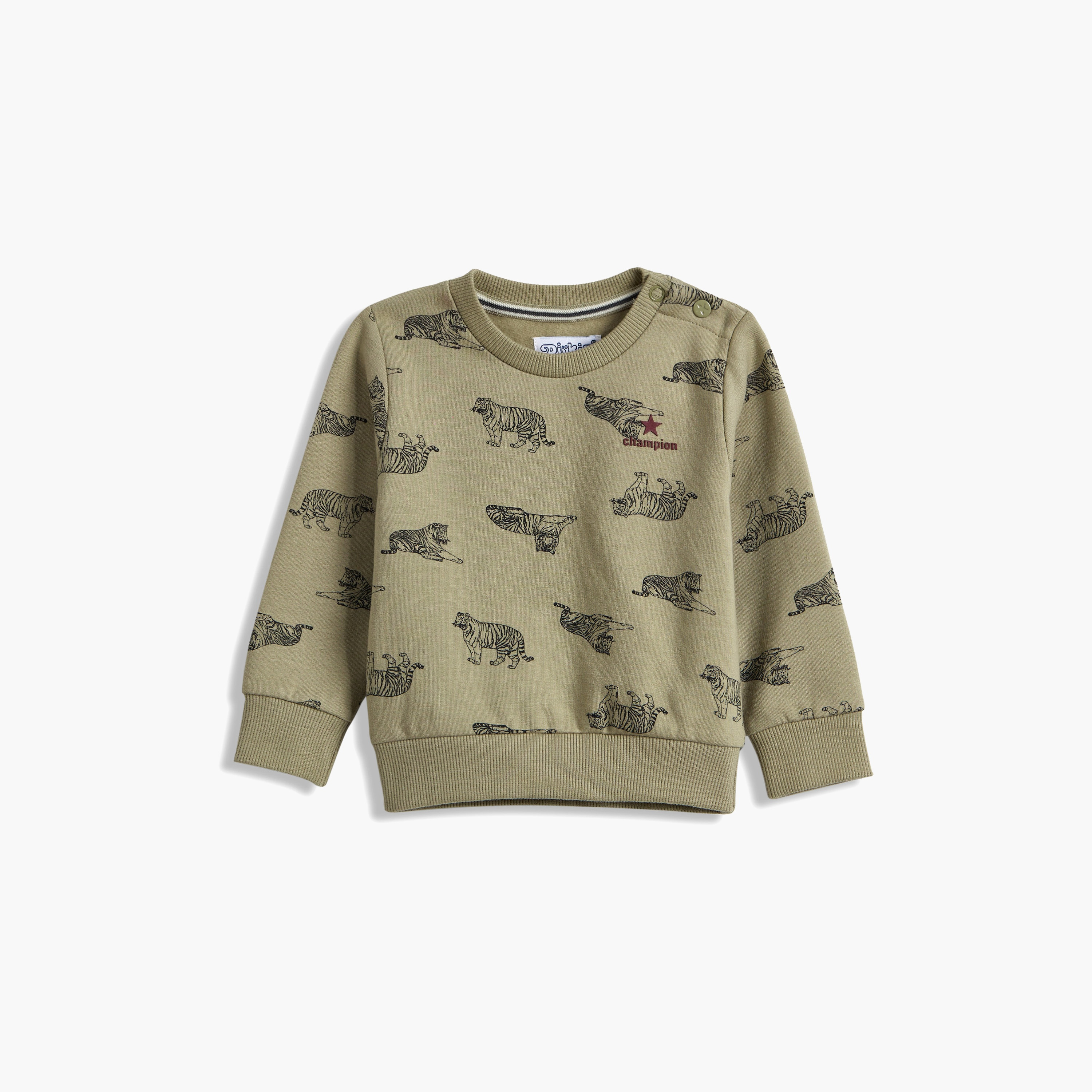 سويت شيرت مطبوع بأكمام طويلة مع بنطال ركض قطعتين من ديركجي-baby-boys-clothing-winterwear-setsandcoords-image-2