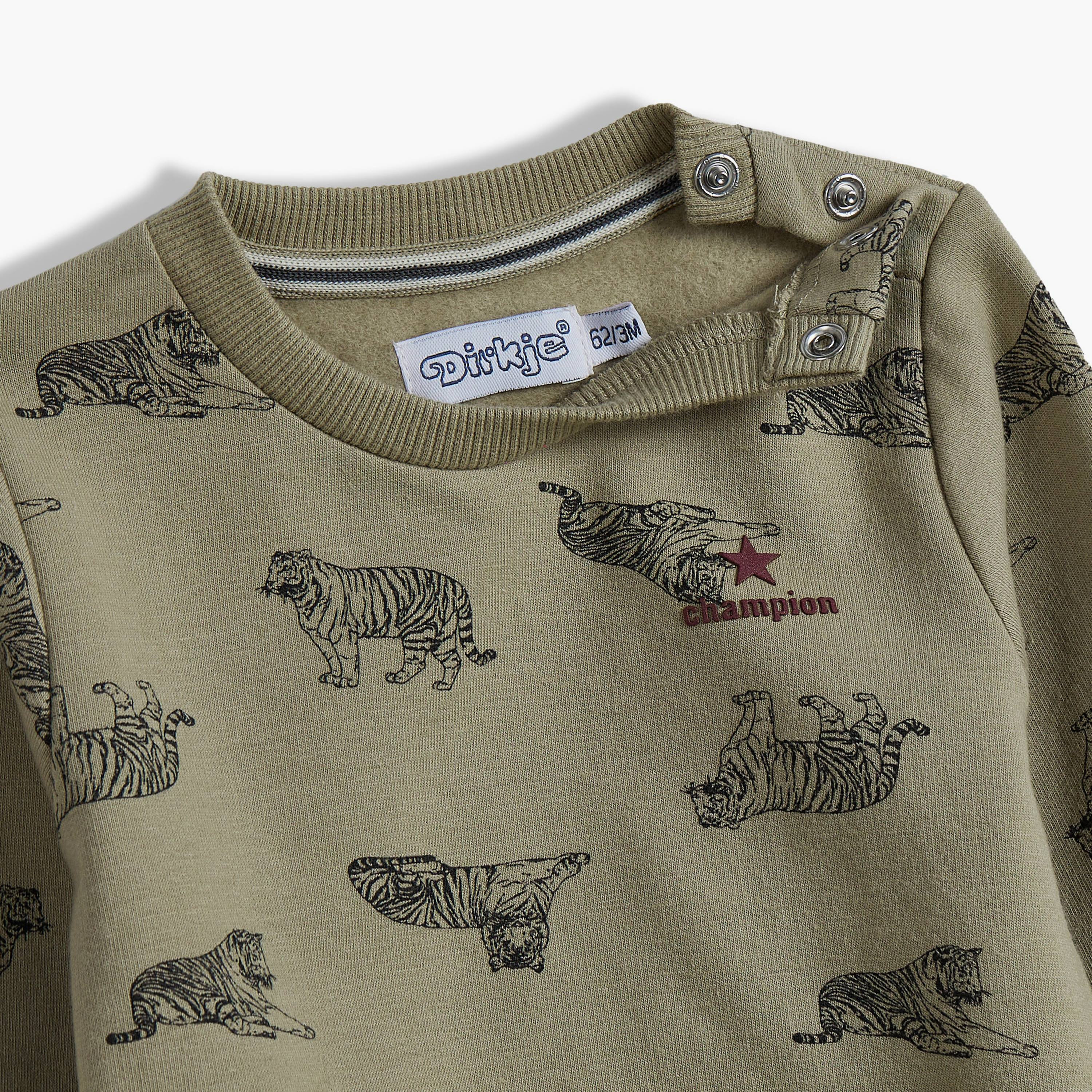 سويت شيرت مطبوع بأكمام طويلة مع بنطال ركض قطعتين من ديركجي-baby-boys-clothing-winterwear-setsandcoords-image-6