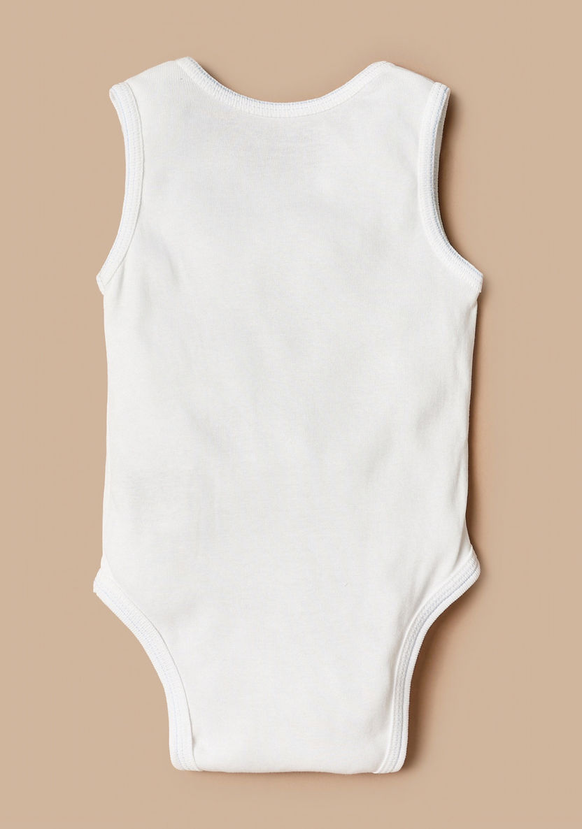 Giggles Printed Sleeveless Bodysuit-Bodysuits-image-2