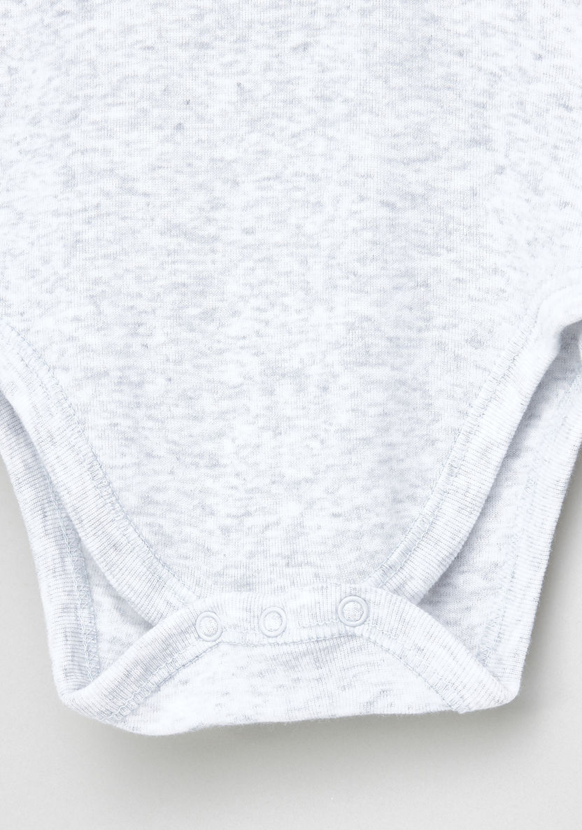 Juniors Applique Detail Sleeveless Bodysuit-Bodysuits-image-3