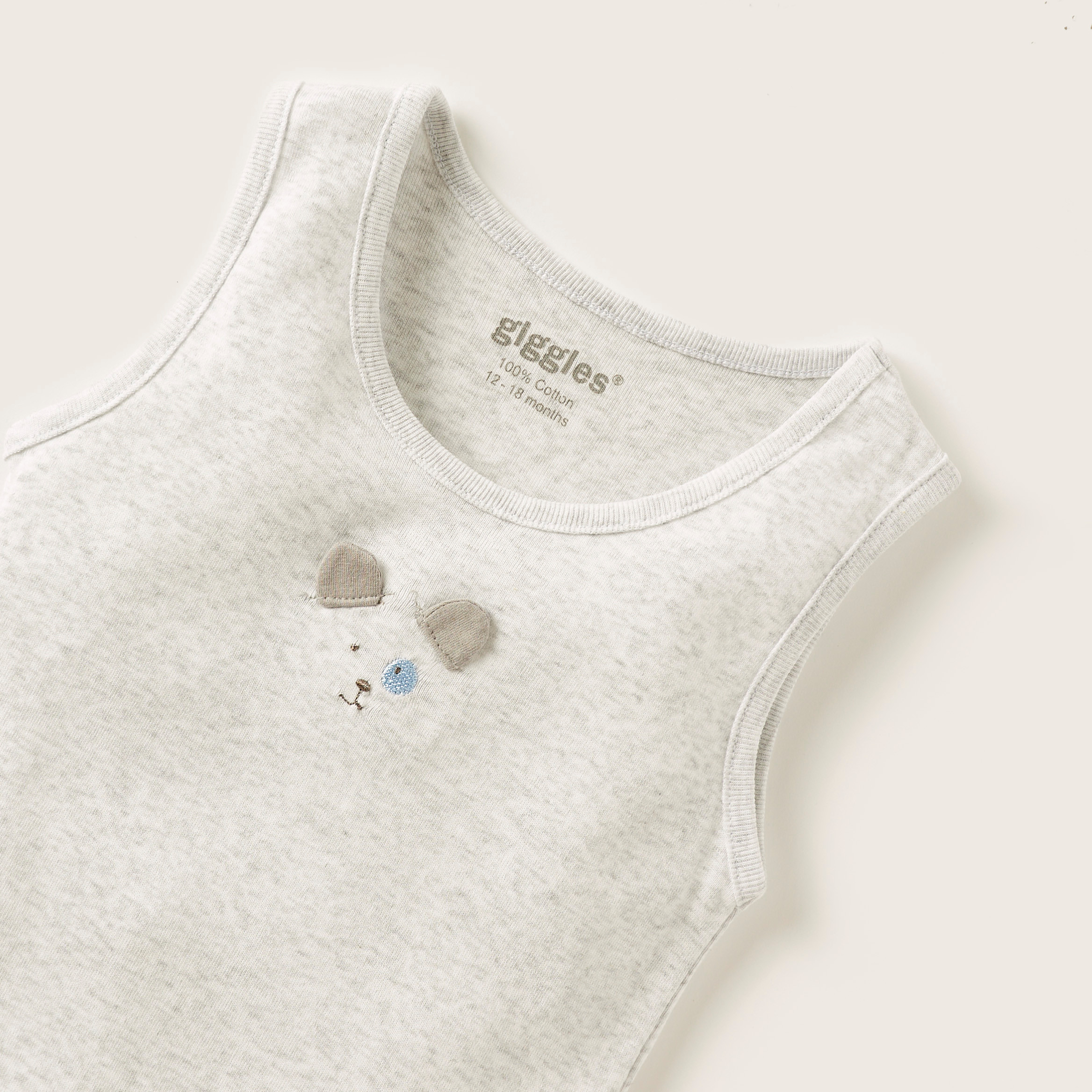 بودي سوت بدون أكمام بتفاصيل زخارف من جيجلز-baby-boys-clothing-bodysuits-image-2