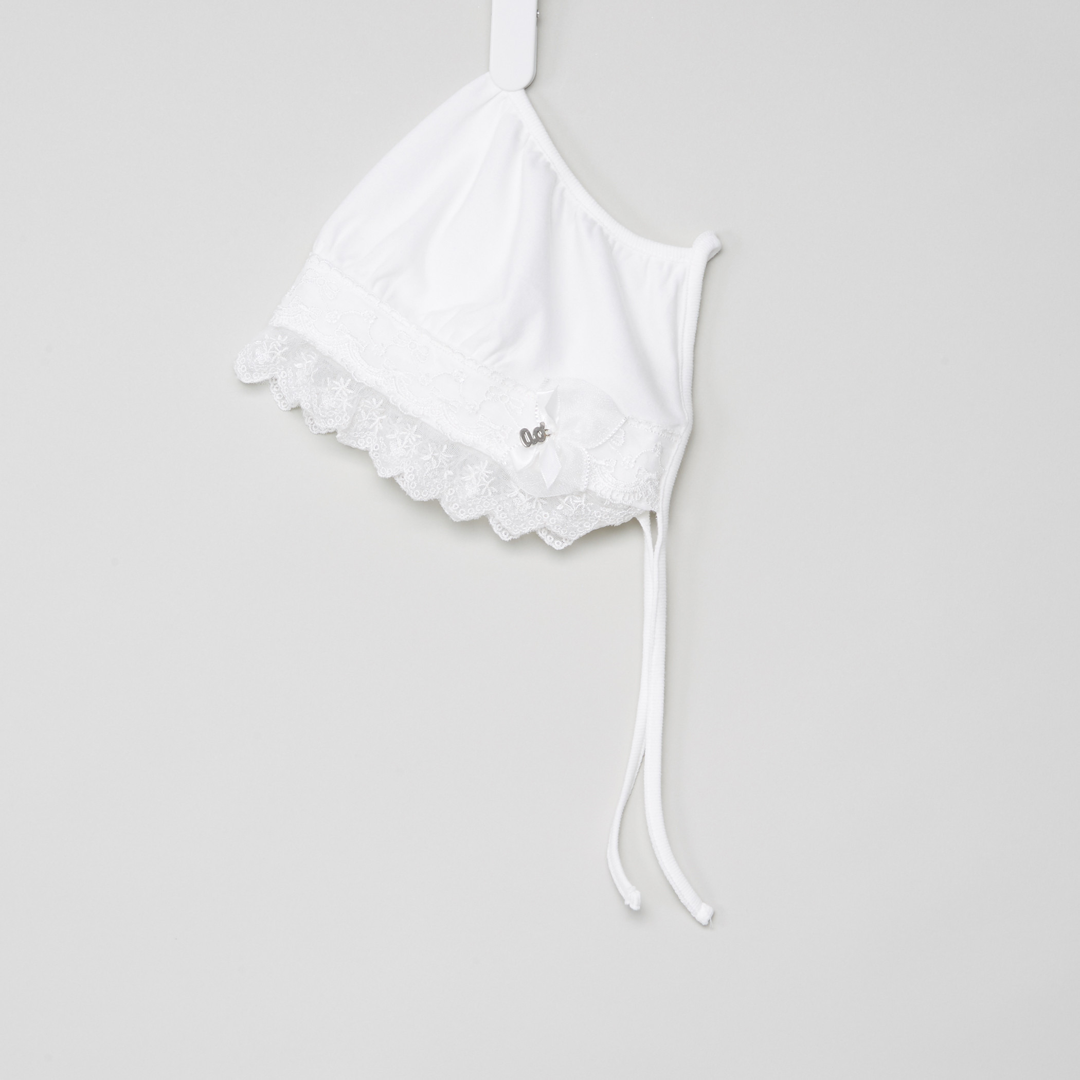 قبعة بونيه بتفاصيل دانتيل من جيجلز-baby-girls-accessories-caps-image-2