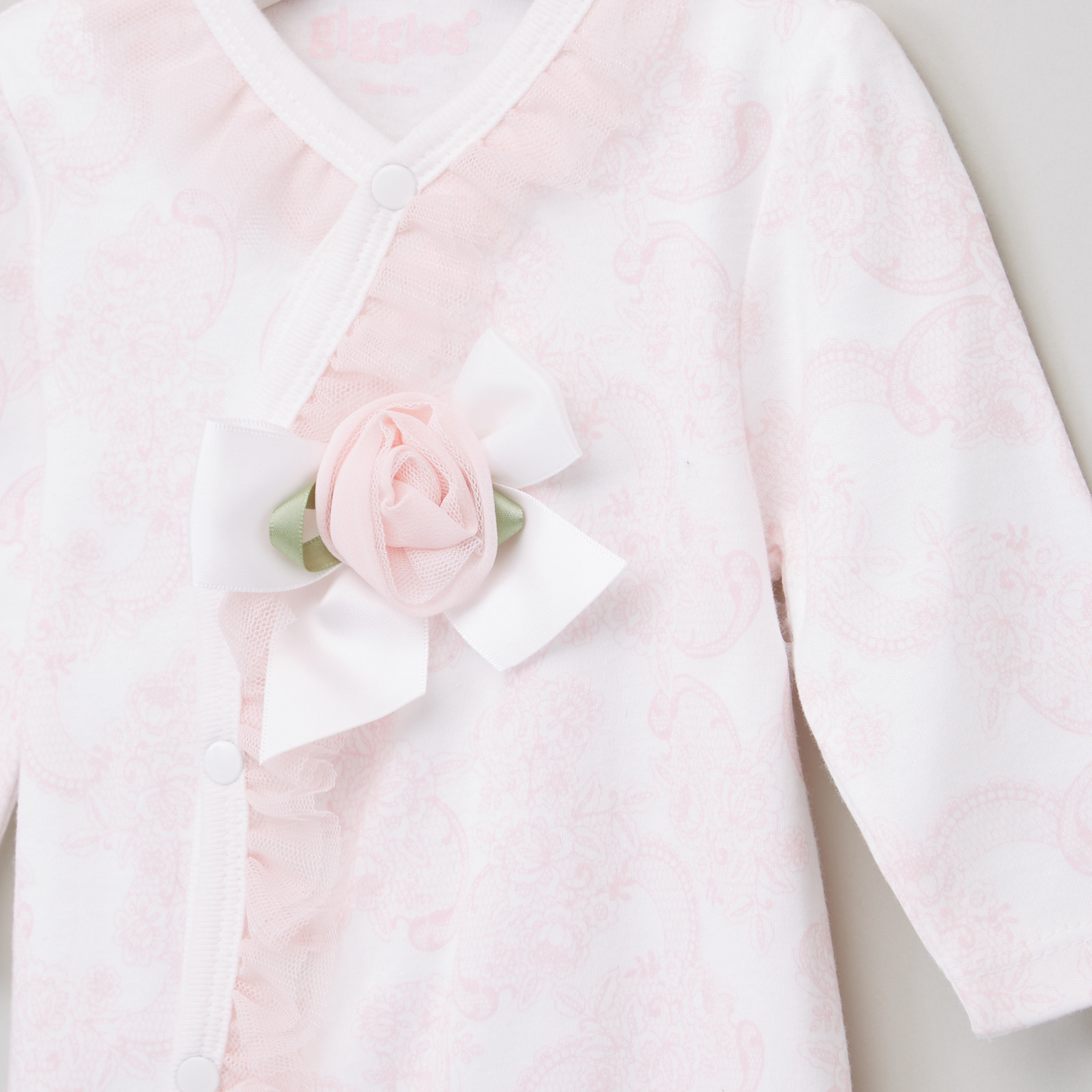 Giggles Printed Closed Feet Sleepsuit-baby-girls-clothing-nightwear-sleepsuits-image-2