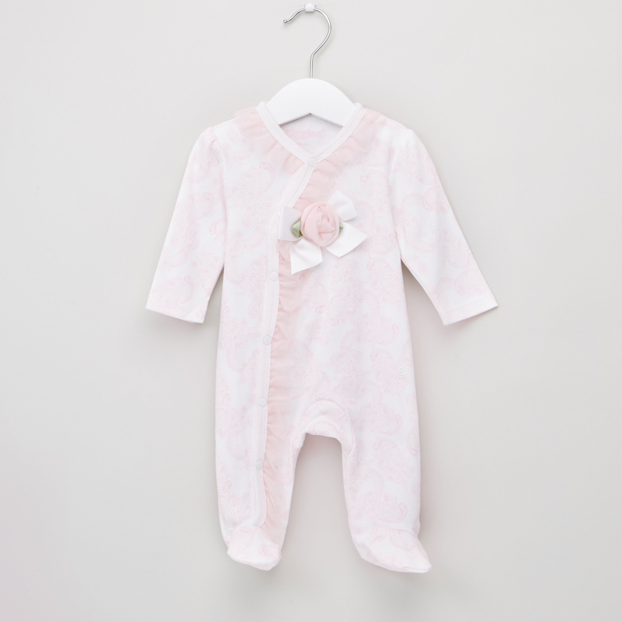 Giggles Printed Closed Feet Sleepsuit-baby-girls-clothing-nightwear-sleepsuits-image-1