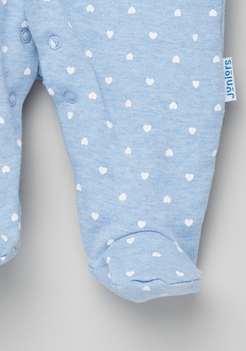 Juniors Printed Mock Jacket Detail Sleepsuit-Sleepsuits-image-3