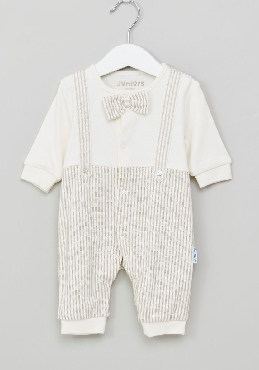 Juniors Printed Sleepsuit with Bow Detail-Sleepsuits-image-0