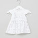 Juniors Printed Dress with Round Neck and Cap Sleeves-Dresses%2C Gowns and Frocks-thumbnail-0