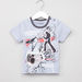 Juniors Printed T-shirt with Solid Shorts-Clothes Sets-thumbnail-1