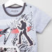 Juniors Printed T-shirt with Solid Shorts-Clothes Sets-thumbnail-2