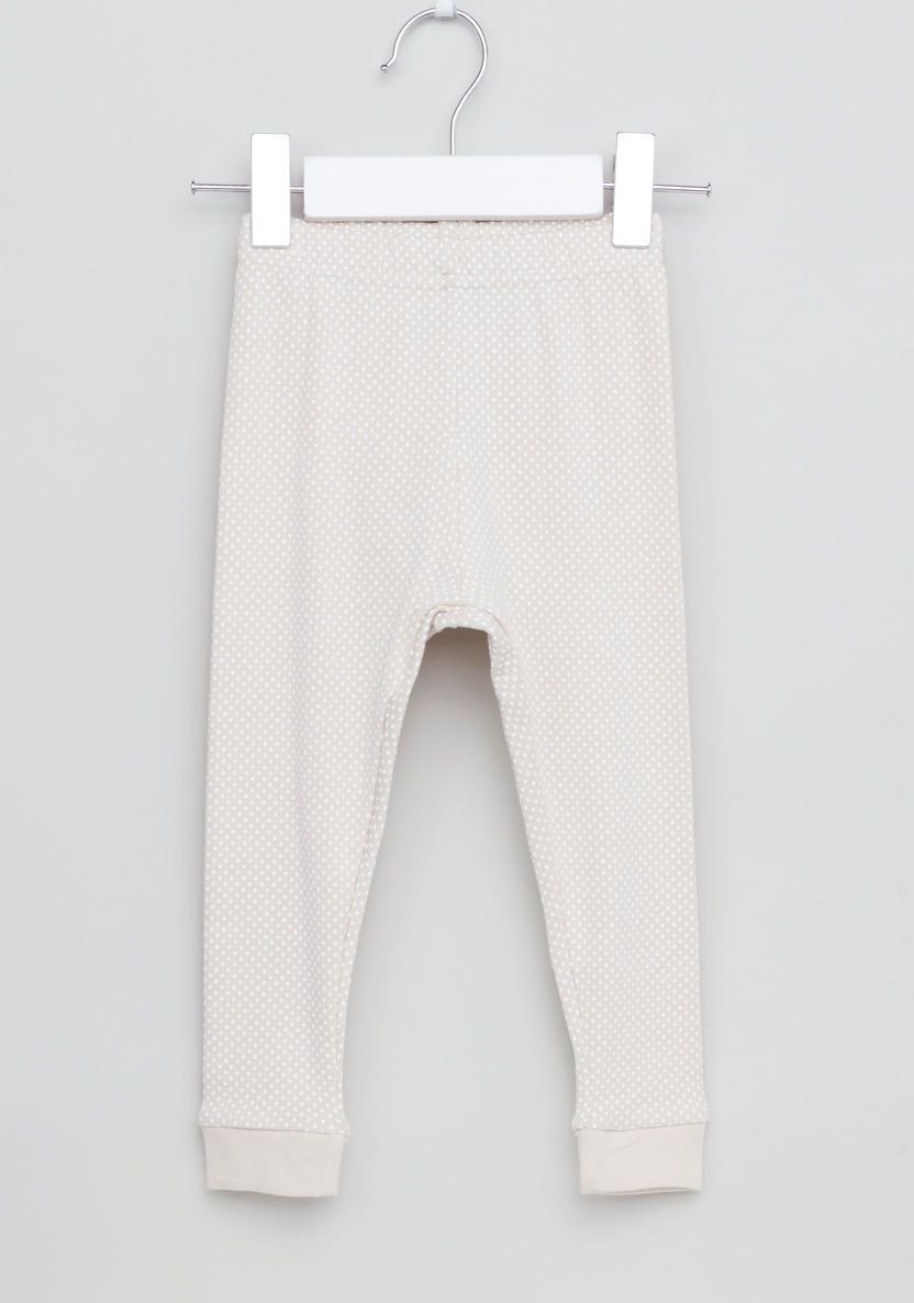 Giggles Embroidered T-shirt with Printed Jog Pants-Pyjama Sets-image-3