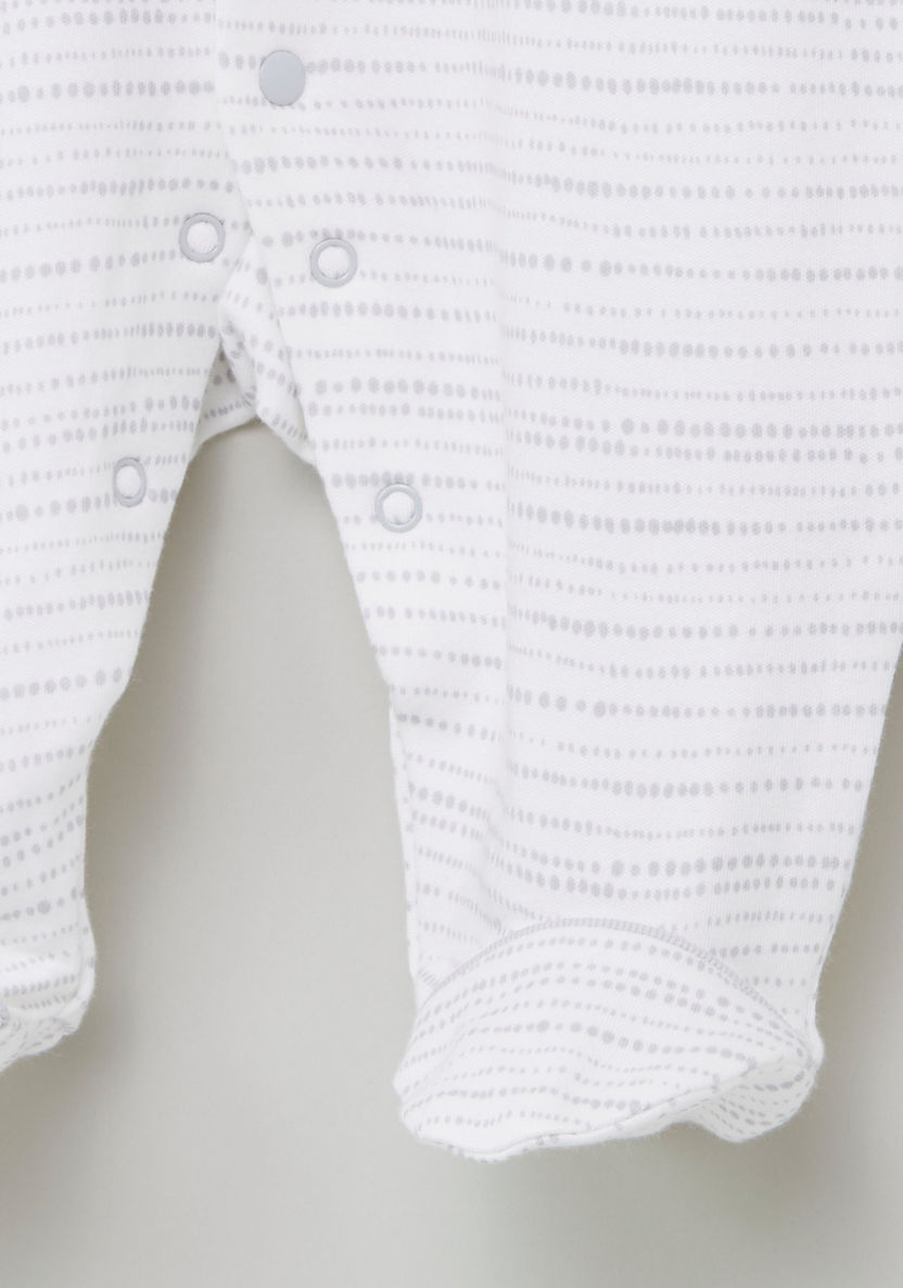 Giggles Striped Closed Feet Sleepsuit-Sleepsuits-image-3