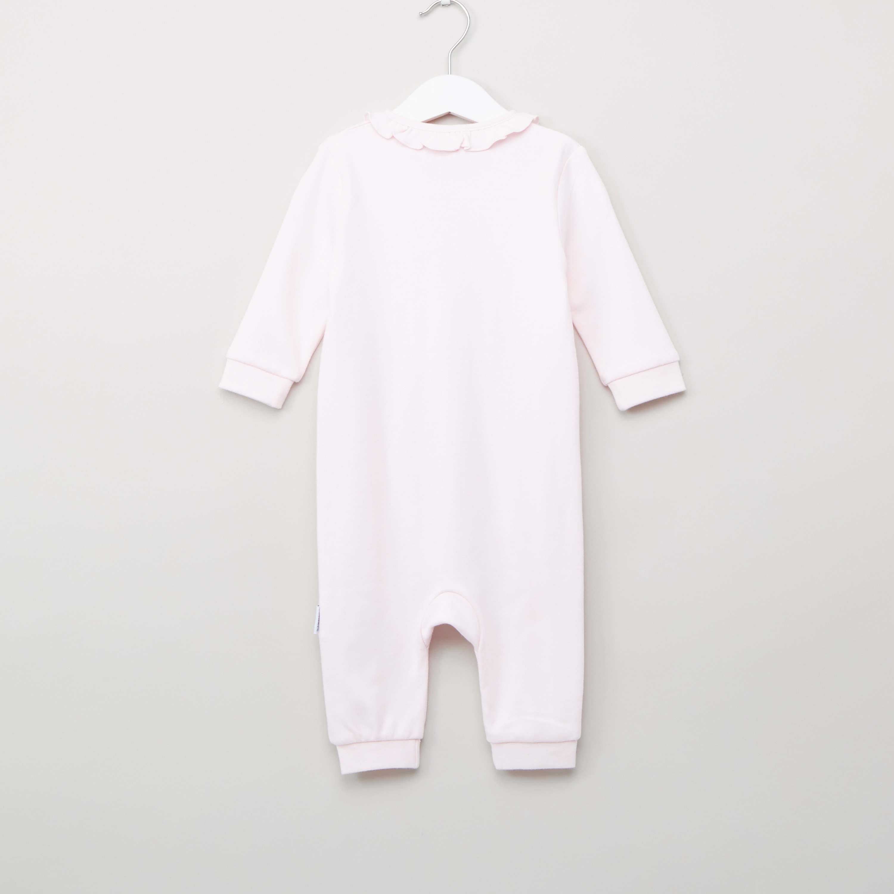 Juniors Printed Sleepsuit with Ruffled Neckline-baby-girls-clothing-nightwear-sleepsuits-image-3